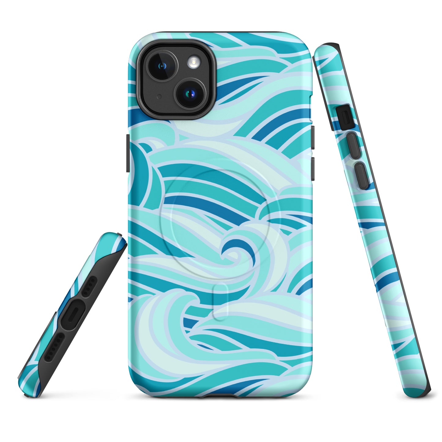 Aqua Oceans MagSafe® Tough Case for iPhone 14-16-Bits of Aloha