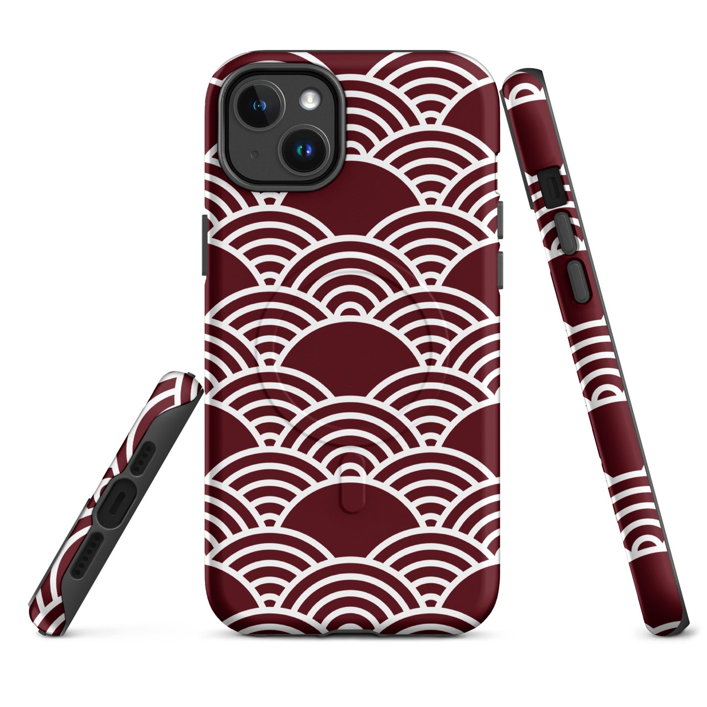 Maroon Pacific MagSafe® Tough Case for iPhone 14-16-Bits of Aloha