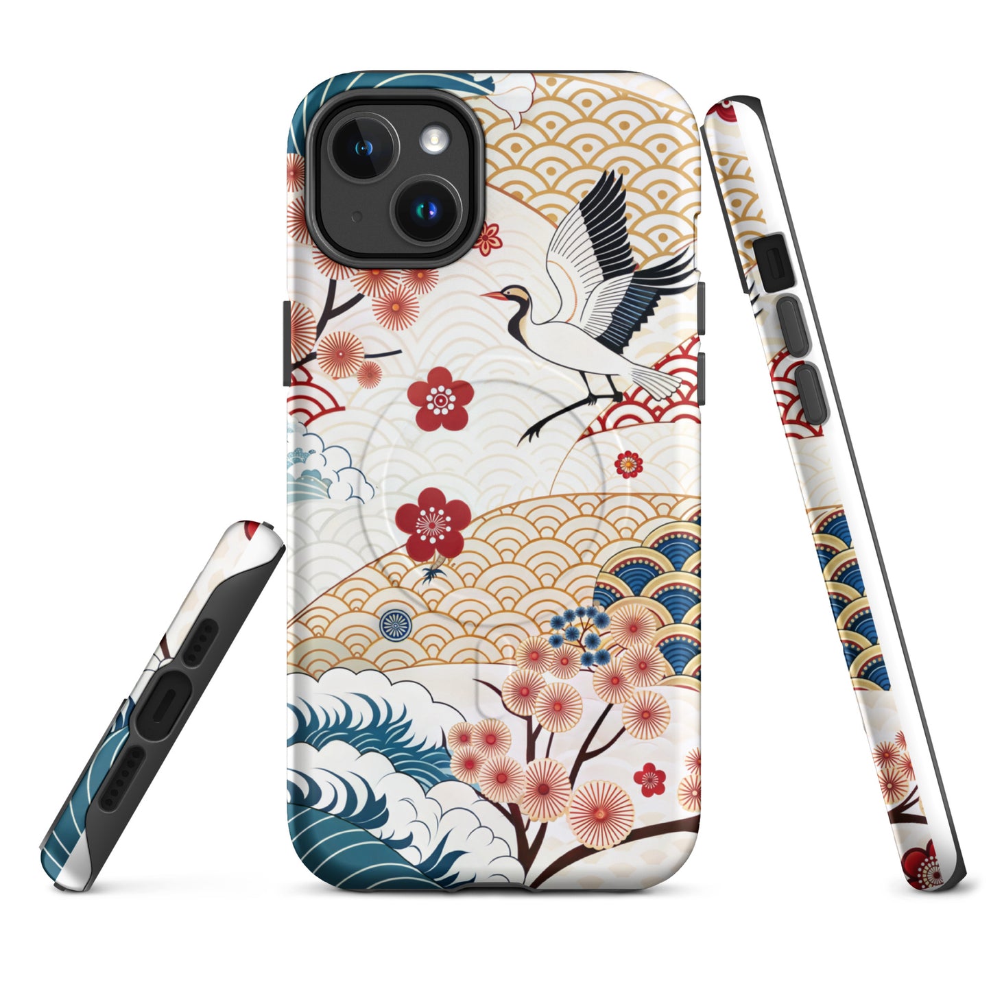 Japan Cranescape MagSafe® Tough Case for iPhone 14-16-Bits of Aloha