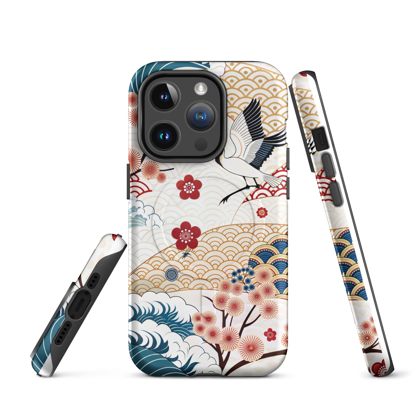 Japan Cranescape MagSafe® Tough Case for iPhone 14-16-Bits of Aloha