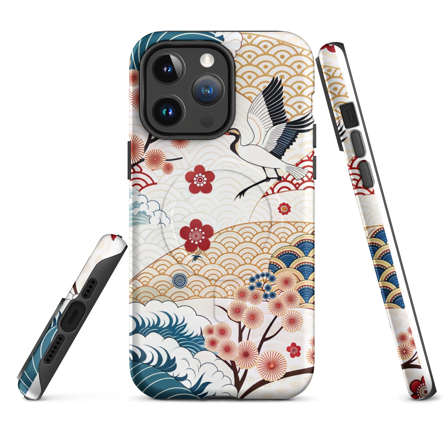 Japan Cranescape MagSafe® Tough Case for iPhone 14-16-Bits of Aloha