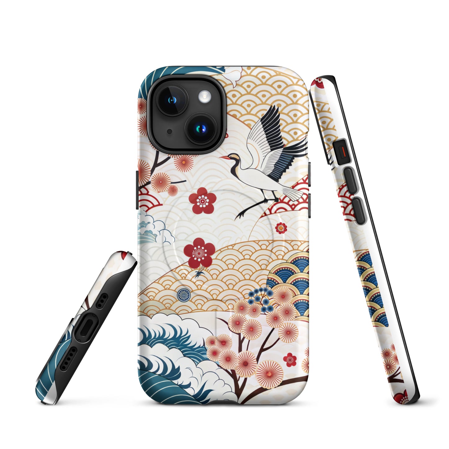 Japan Cranescape MagSafe® Tough Case for iPhone 14-16-Bits of Aloha