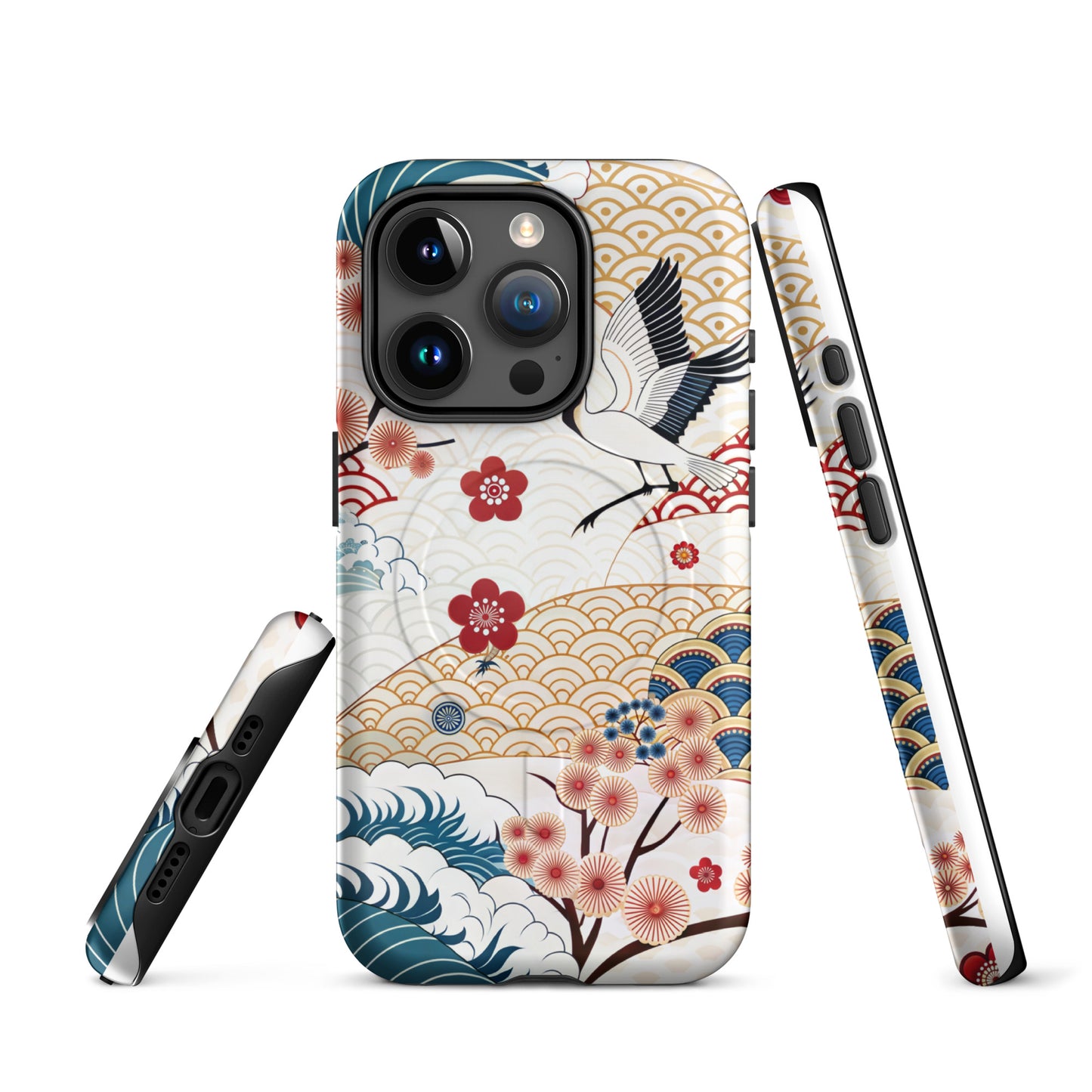 Japan Cranescape MagSafe® Tough Case for iPhone 14-16-Bits of Aloha