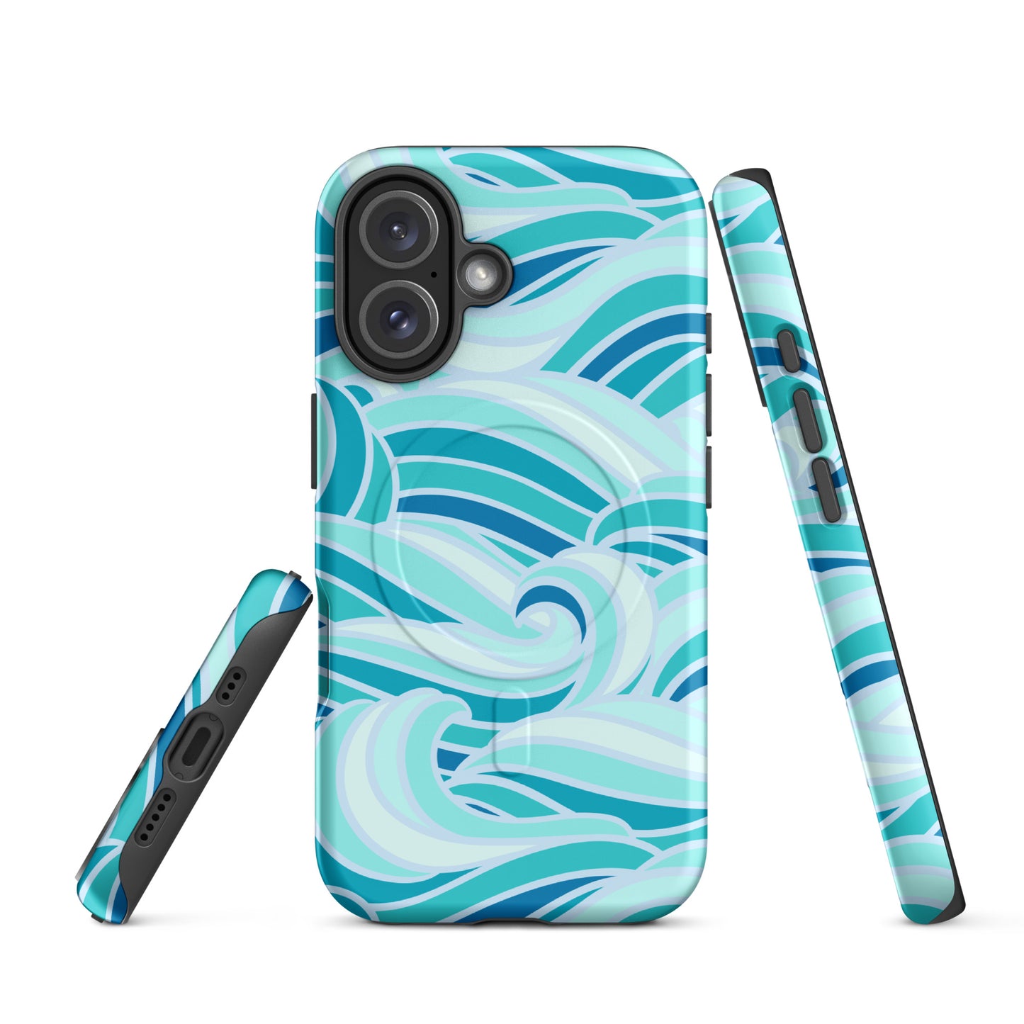 Aqua Oceans MagSafe® Tough Case for iPhone 14-16-Bits of Aloha