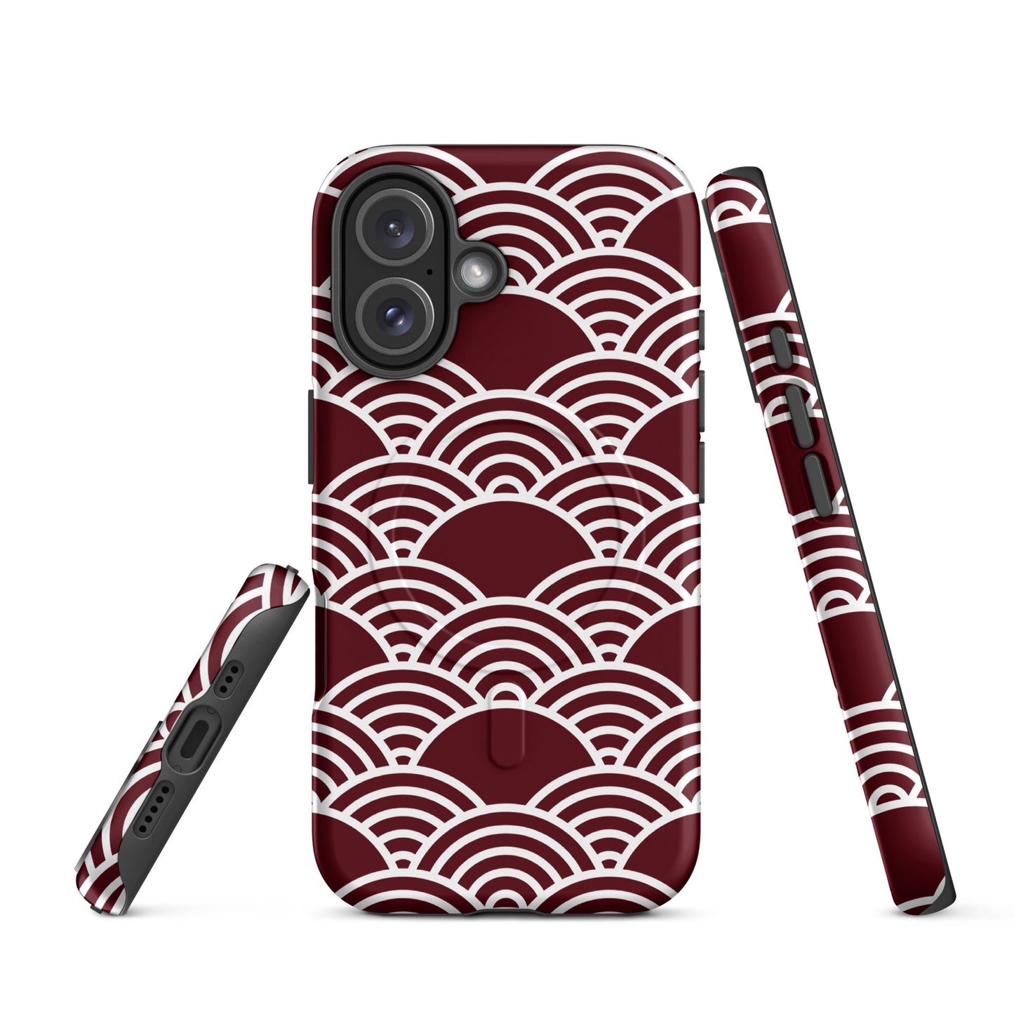 Maroon Pacific MagSafe® Tough Case for iPhone 14-16-Bits of Aloha