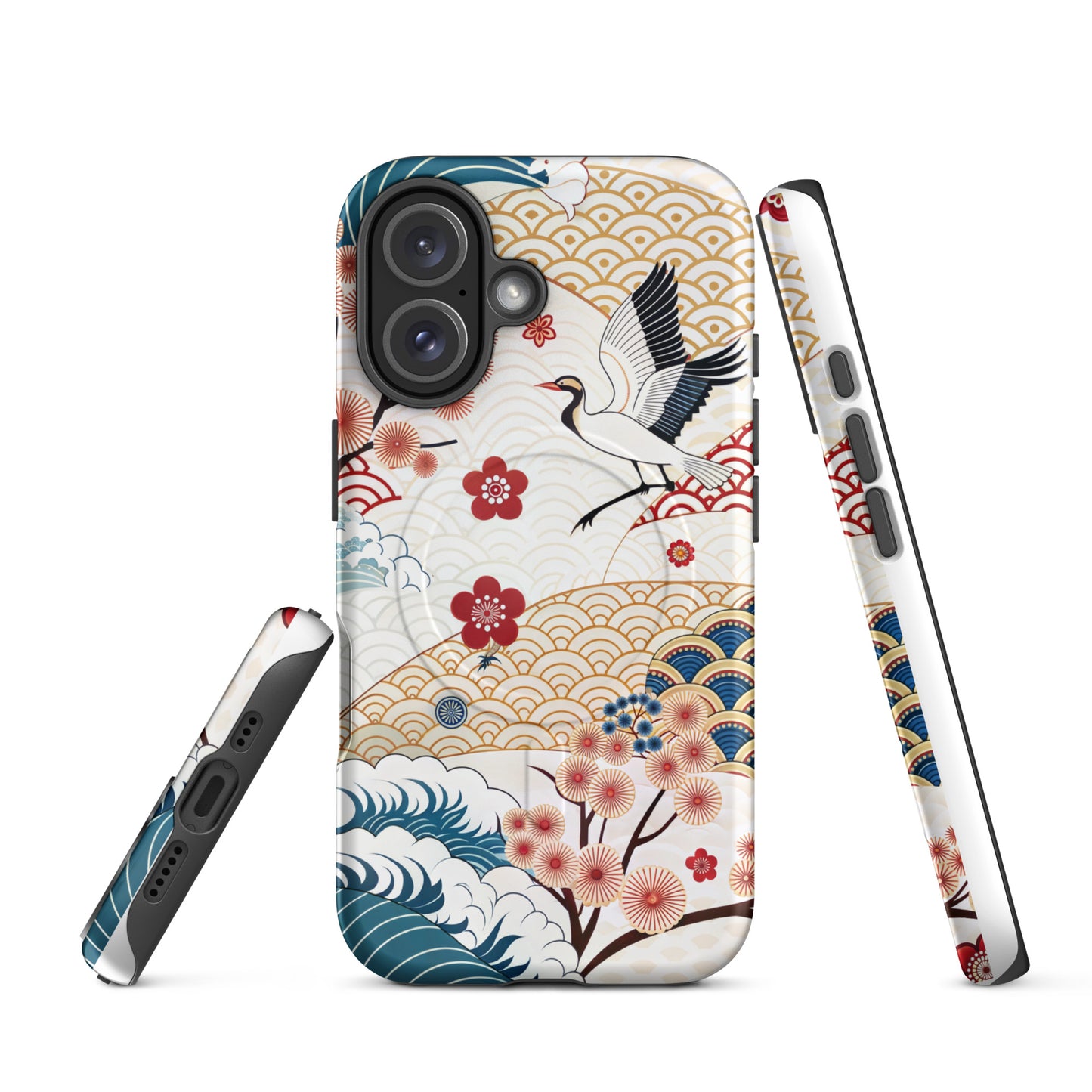 Japan Cranescape MagSafe® Tough Case for iPhone 14-16-Bits of Aloha