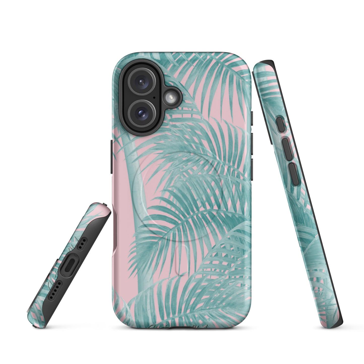 Pink Palms MagSafe® Tough Case for iPhone 14-16-Bits of Aloha