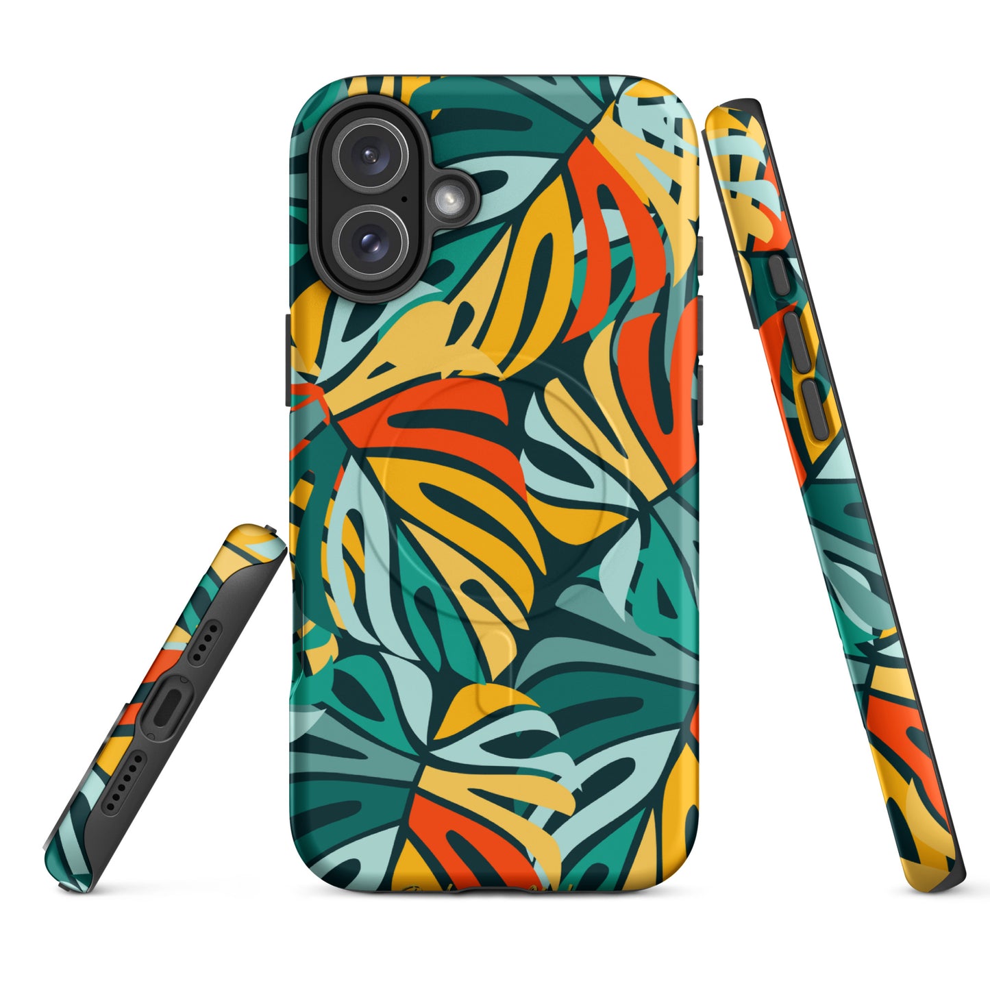 Monstera Madness MagSafe® Tough Case for iPhone 14-16-Bits of Aloha
