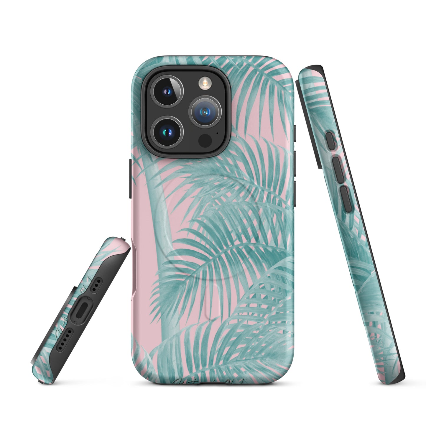 Pink Palms MagSafe® Tough Case for iPhone 14-16-Bits of Aloha
