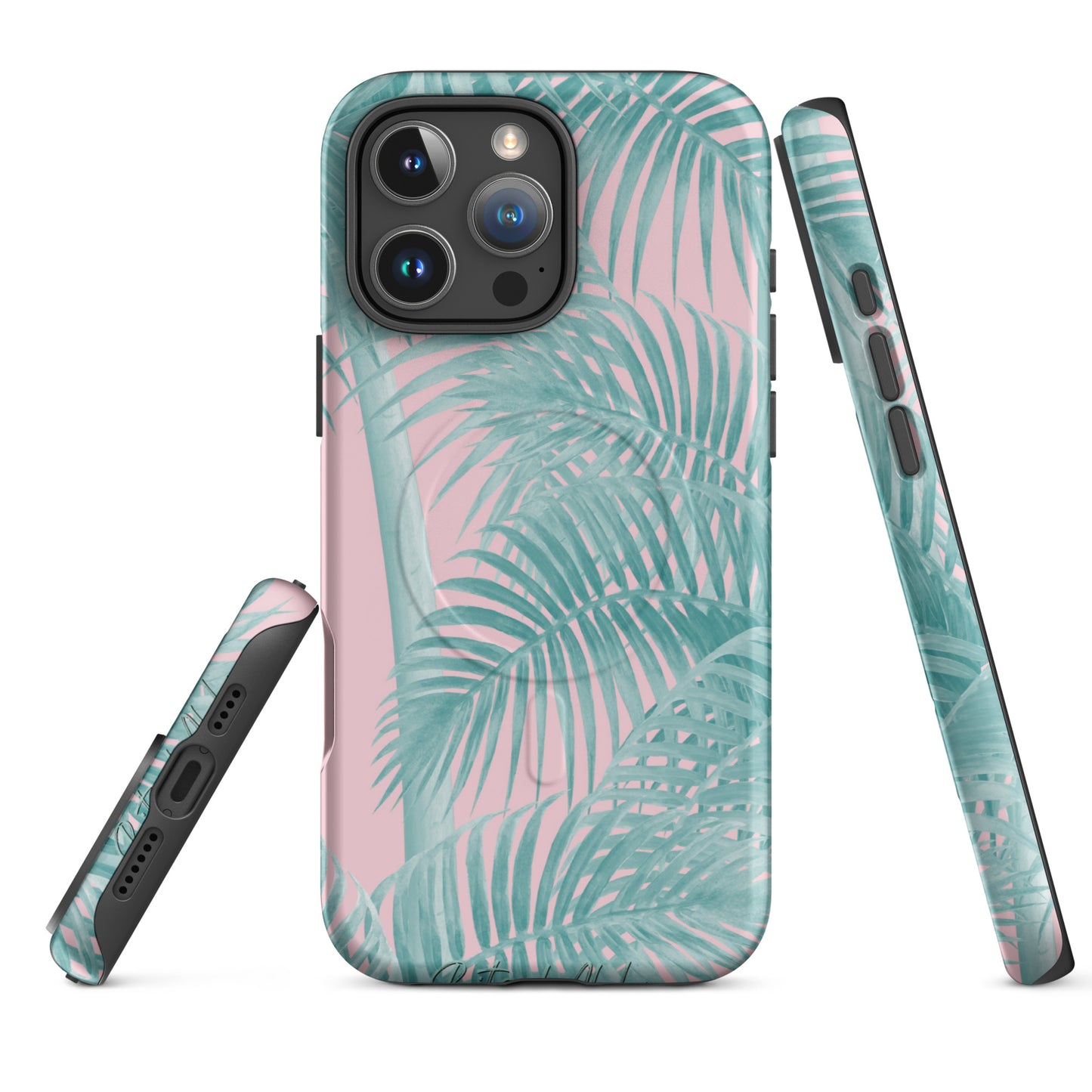 Pink Palms MagSafe® Tough Case for iPhone 14-16-Bits of Aloha