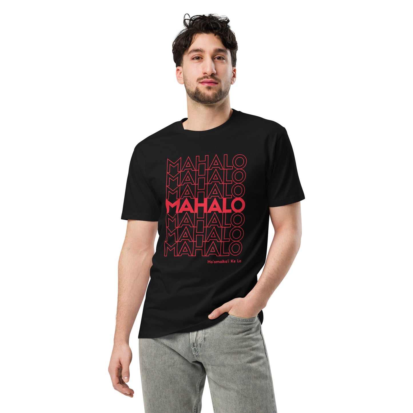 Mahalo Thank You Premium Tee-T-Shirt-Bits of Aloha