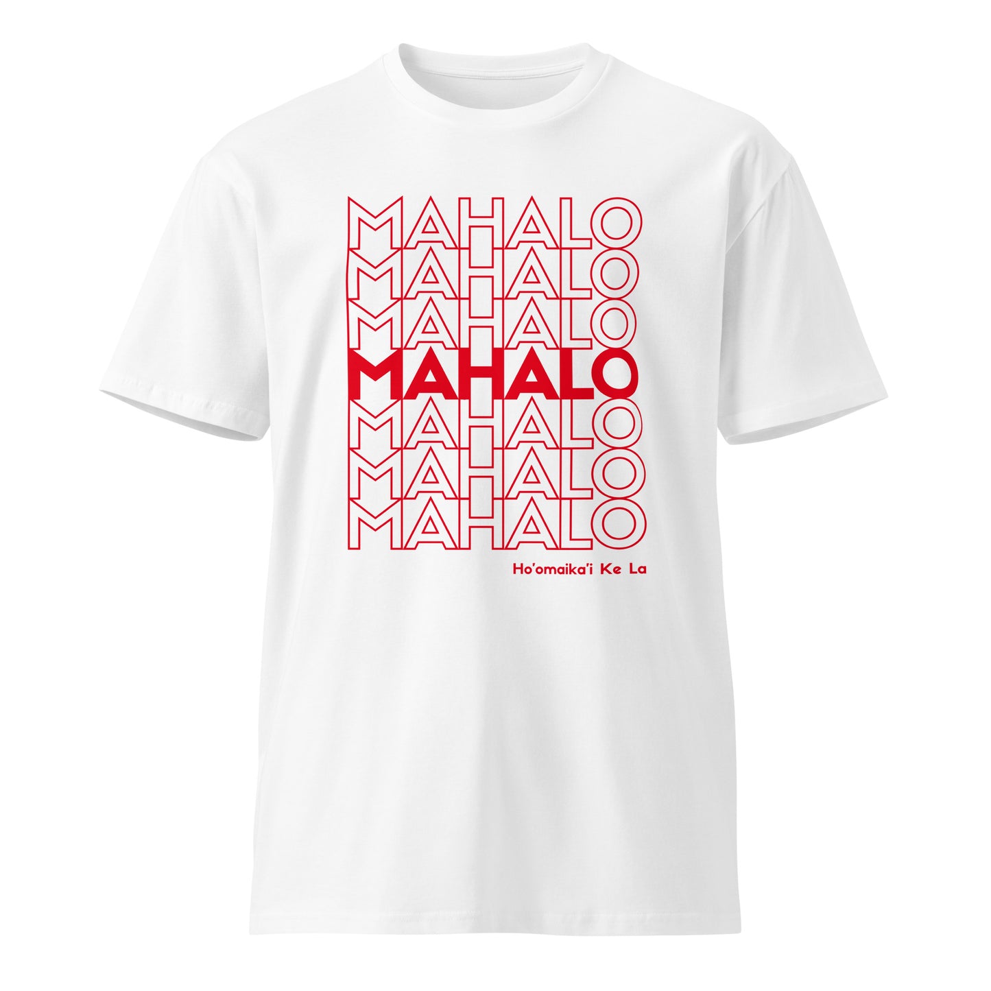 Mahalo Thank You Premium Tee-T-Shirt-Bits of Aloha