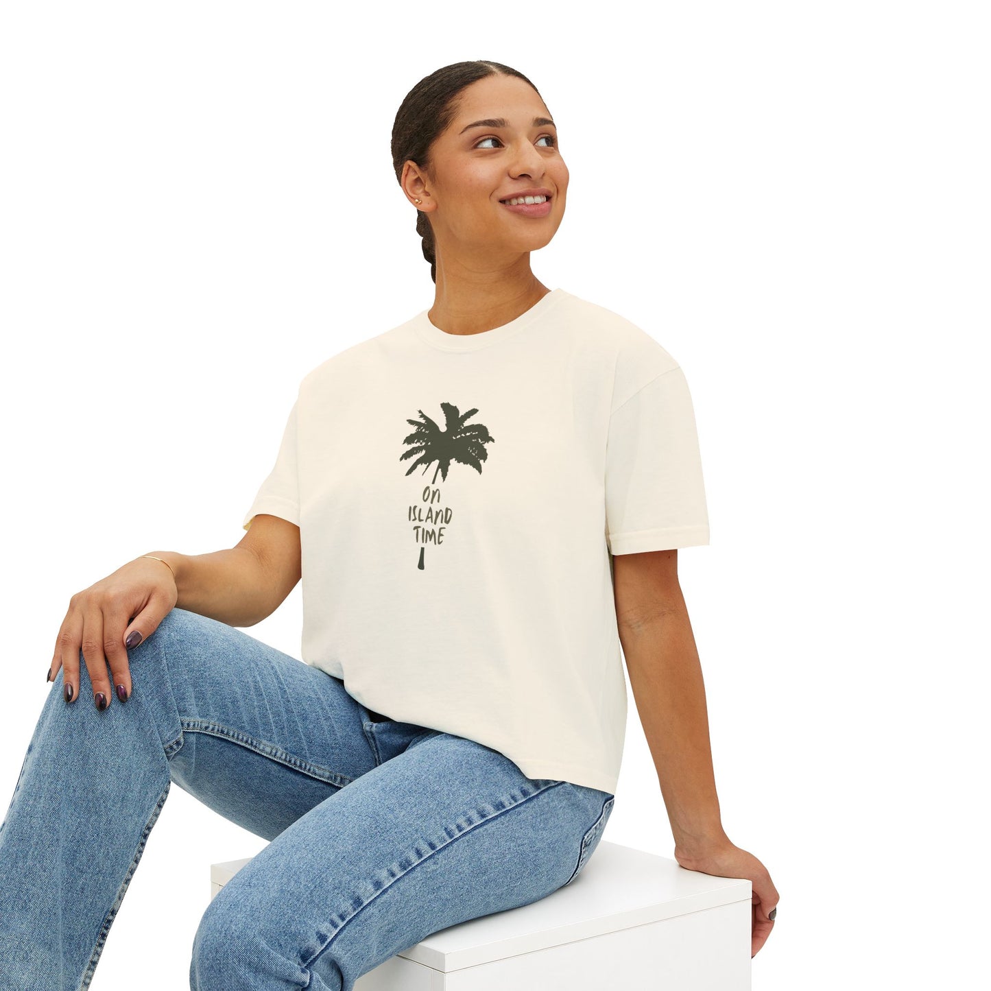 On Island Time Boxy Tee-T-Shirt-Bits of Aloha
