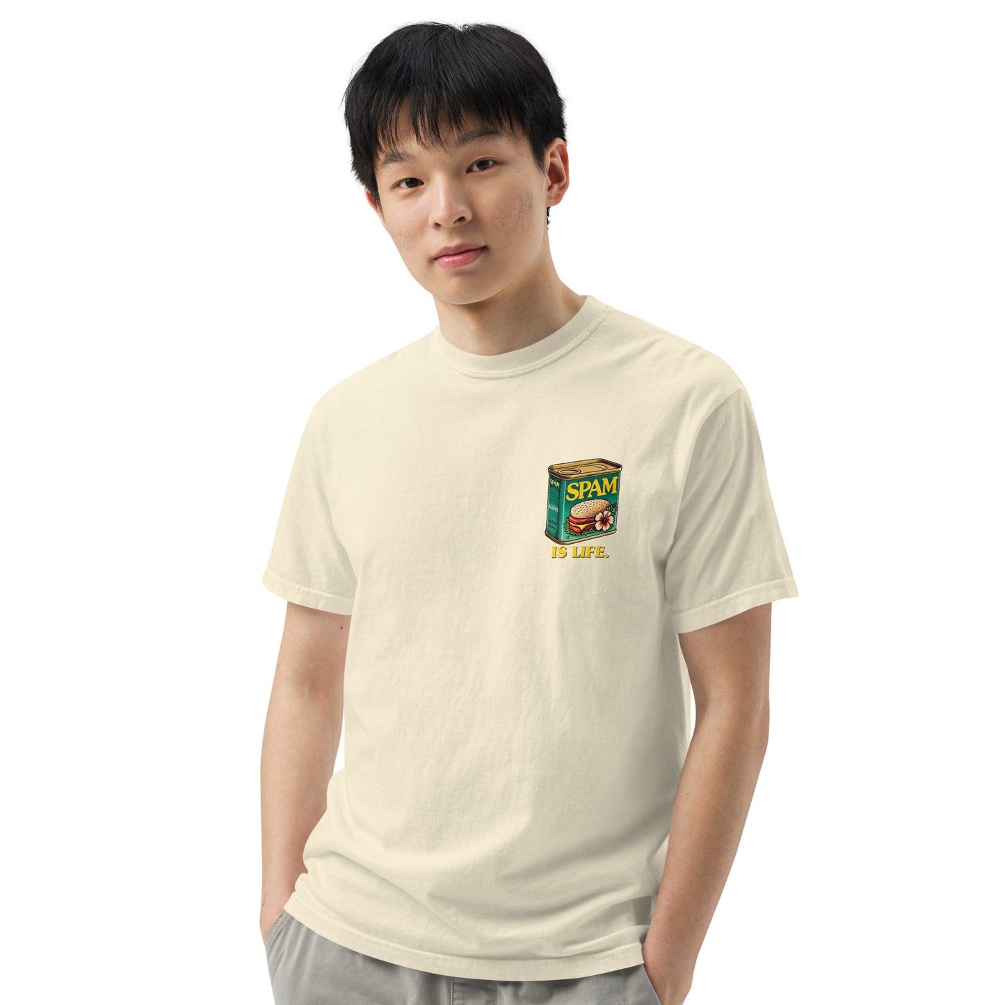 Spam is Life Heavyweight T-Shirt-T-Shirt-Bits of Aloha
