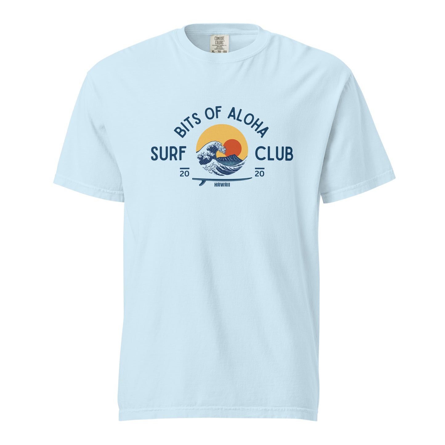 Bits of Aloha Rising Sun Surf Club Tee – Retro Wave Graphic T-Shirt-T-Shirt-Bits of Aloha