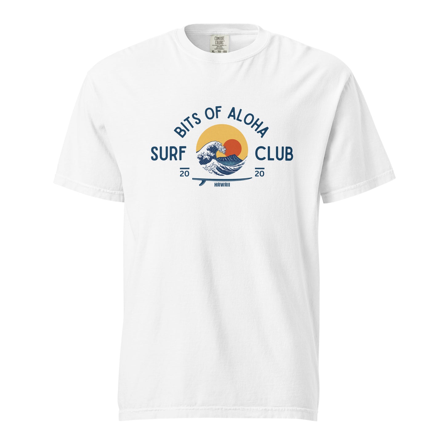 Bits of Aloha Rising Sun Surf Club Tee – Retro Wave Graphic T-Shirt-T-Shirt-Bits of Aloha