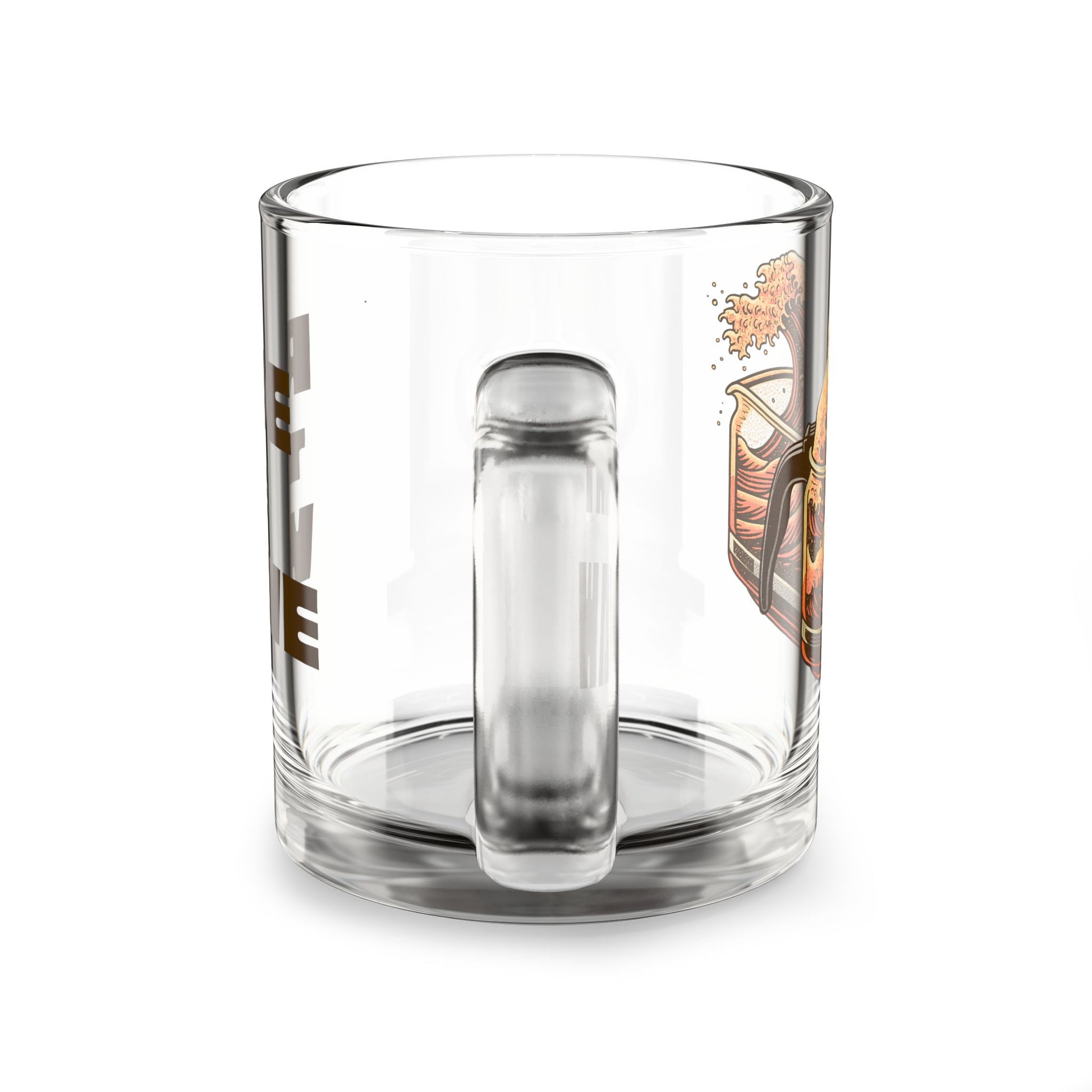 Great Wave of Coffee Glass Mug, 10oz | Ride the Wave-Mug-Bits of Aloha
