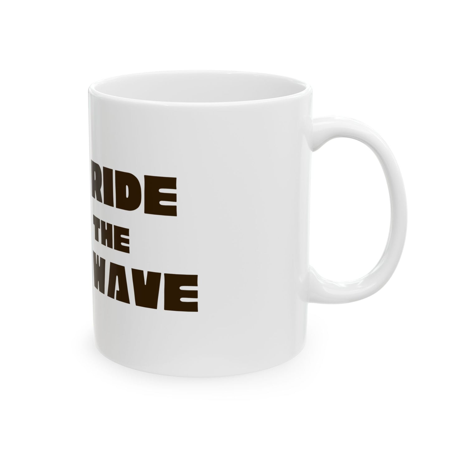 The Great Wave of Coffee White Ceramic Mug - Ride the Wave