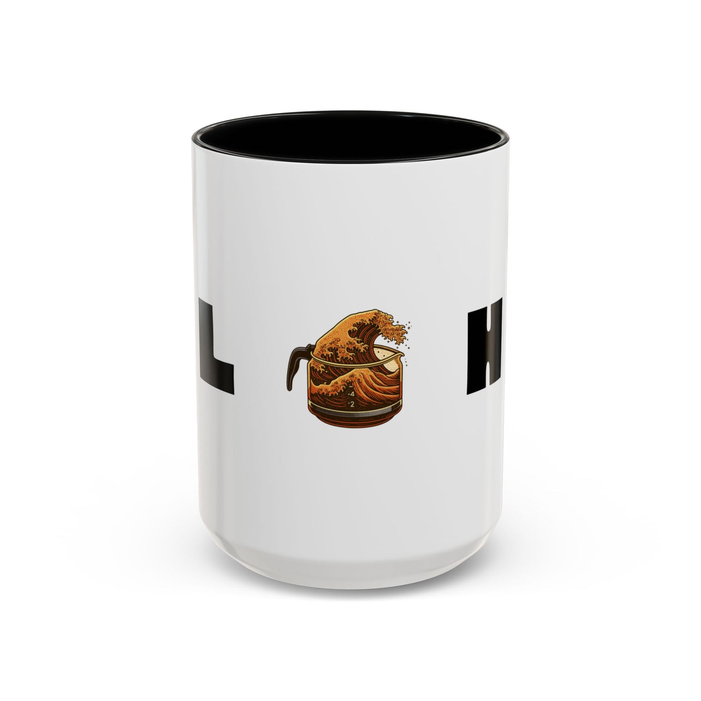 The Great Wave of Coffee Aloha Graphic Lined Mug for Coffee Lovers