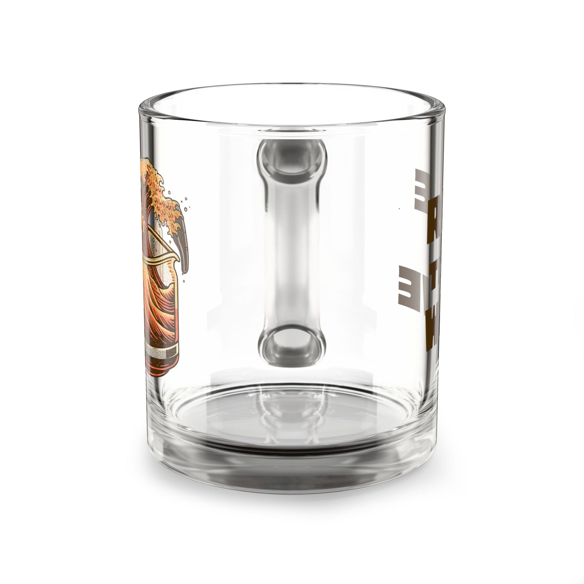 Great Wave of Coffee Glass Mug, 10oz | Ride the Wave-Mug-Bits of Aloha