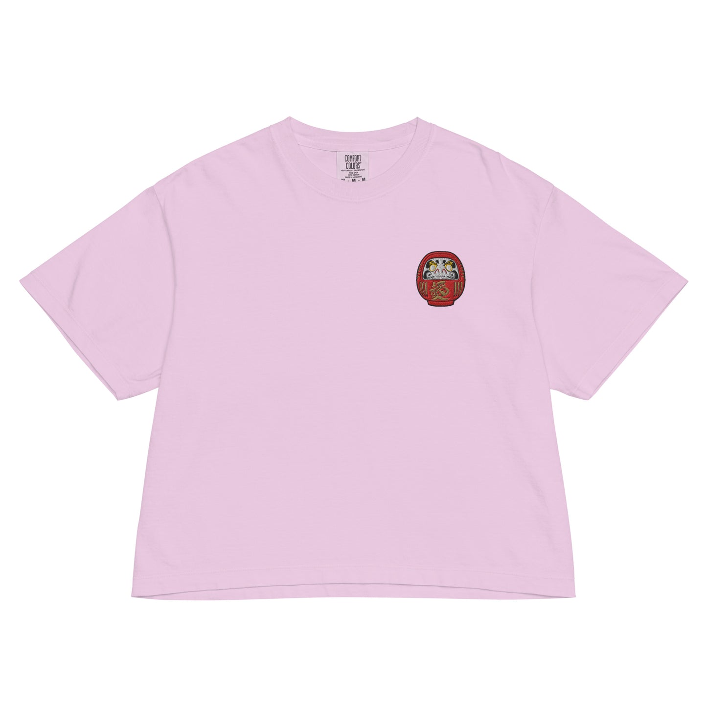 Daruma Doll Japanese Premium Embroidered Boxy T-Shirt-T-Shirt-Bits of Aloha