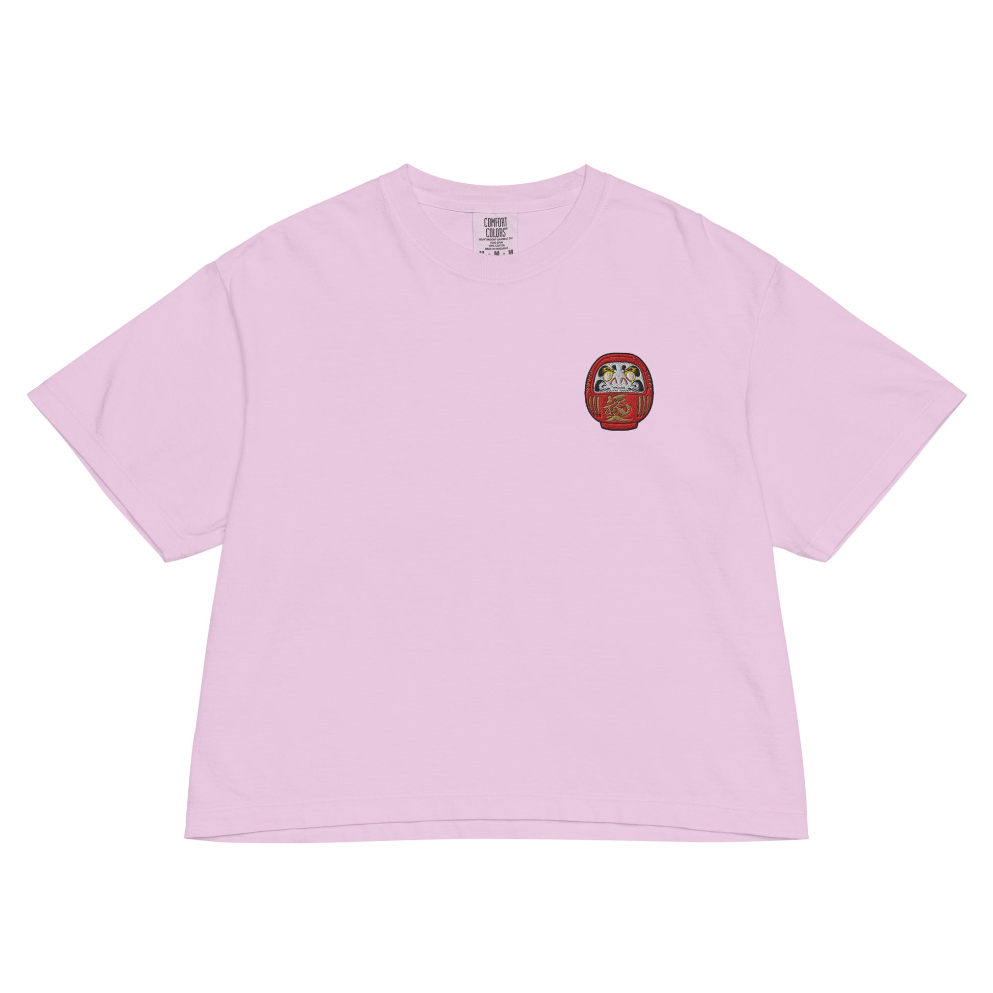 Daruma Doll Japanese Premium Embroidered Boxy T-Shirt-T-Shirt-Bits of Aloha