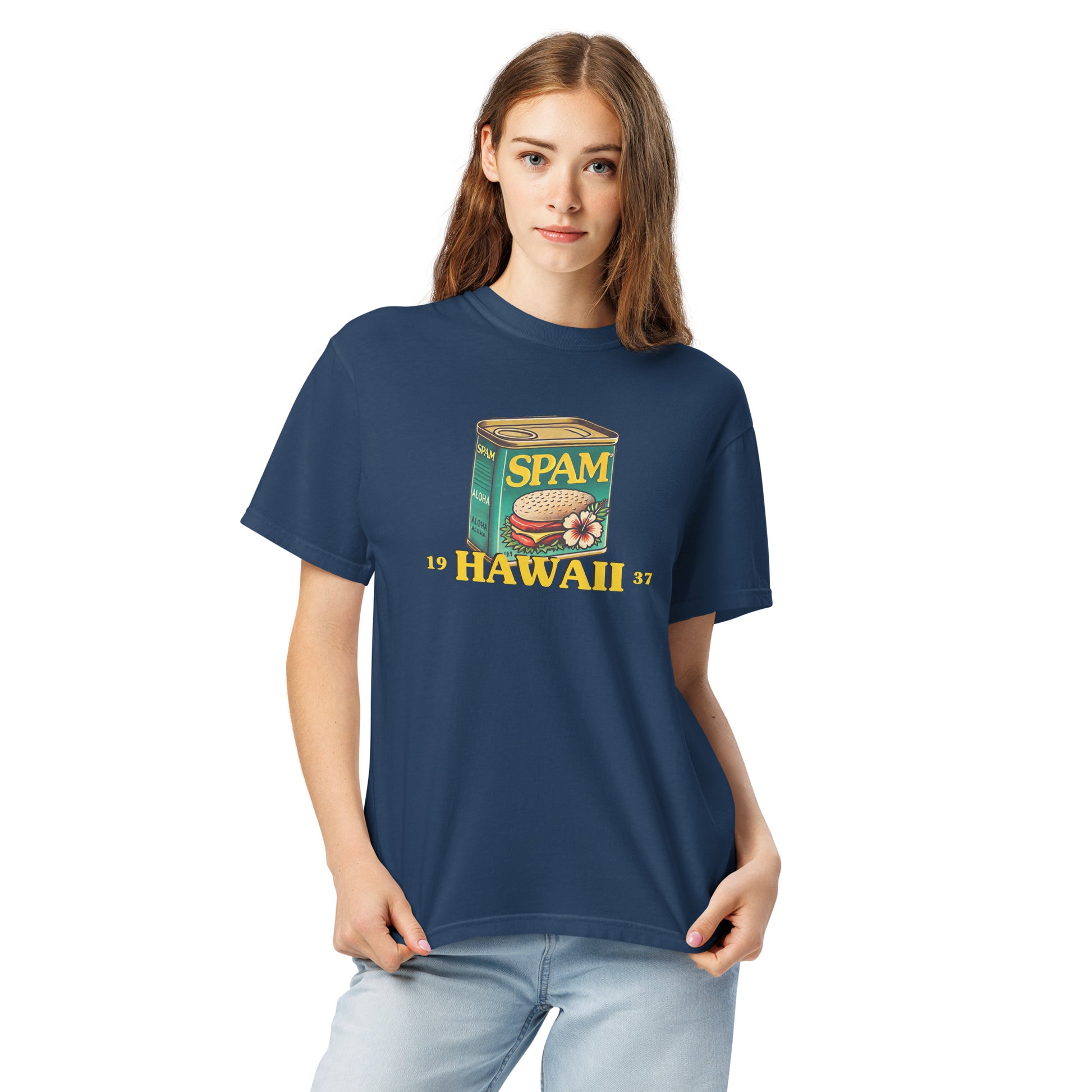 Hawaii 1937 Luncheon Meat Can Retro Graphic Tee – Premium Aloha T-Shirt-T-Shirt-Bits of Aloha