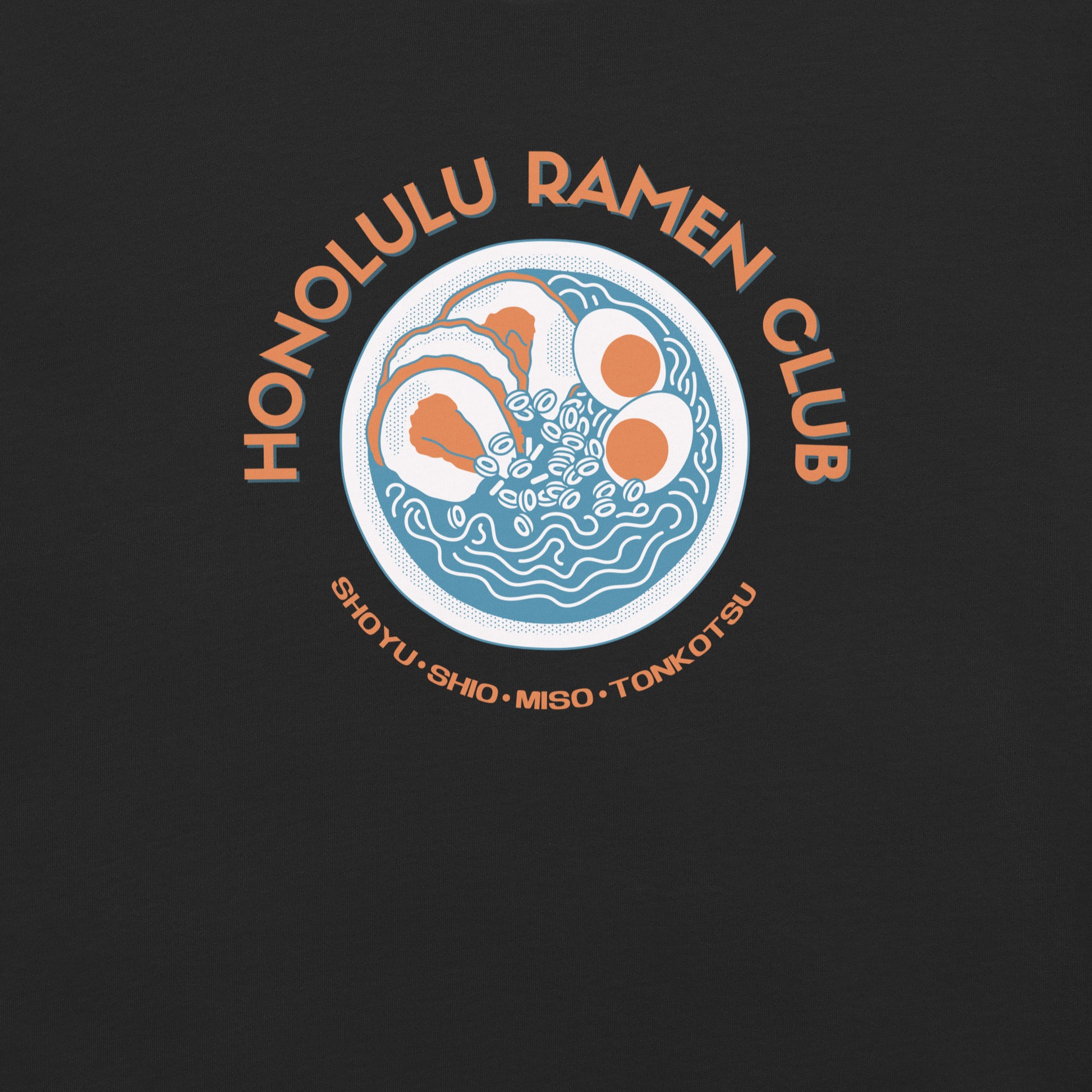 Honolulu Ramen Club Graphic Tee Hawaii Foodie T-Shirt-T-Shirt-Bits of Aloha