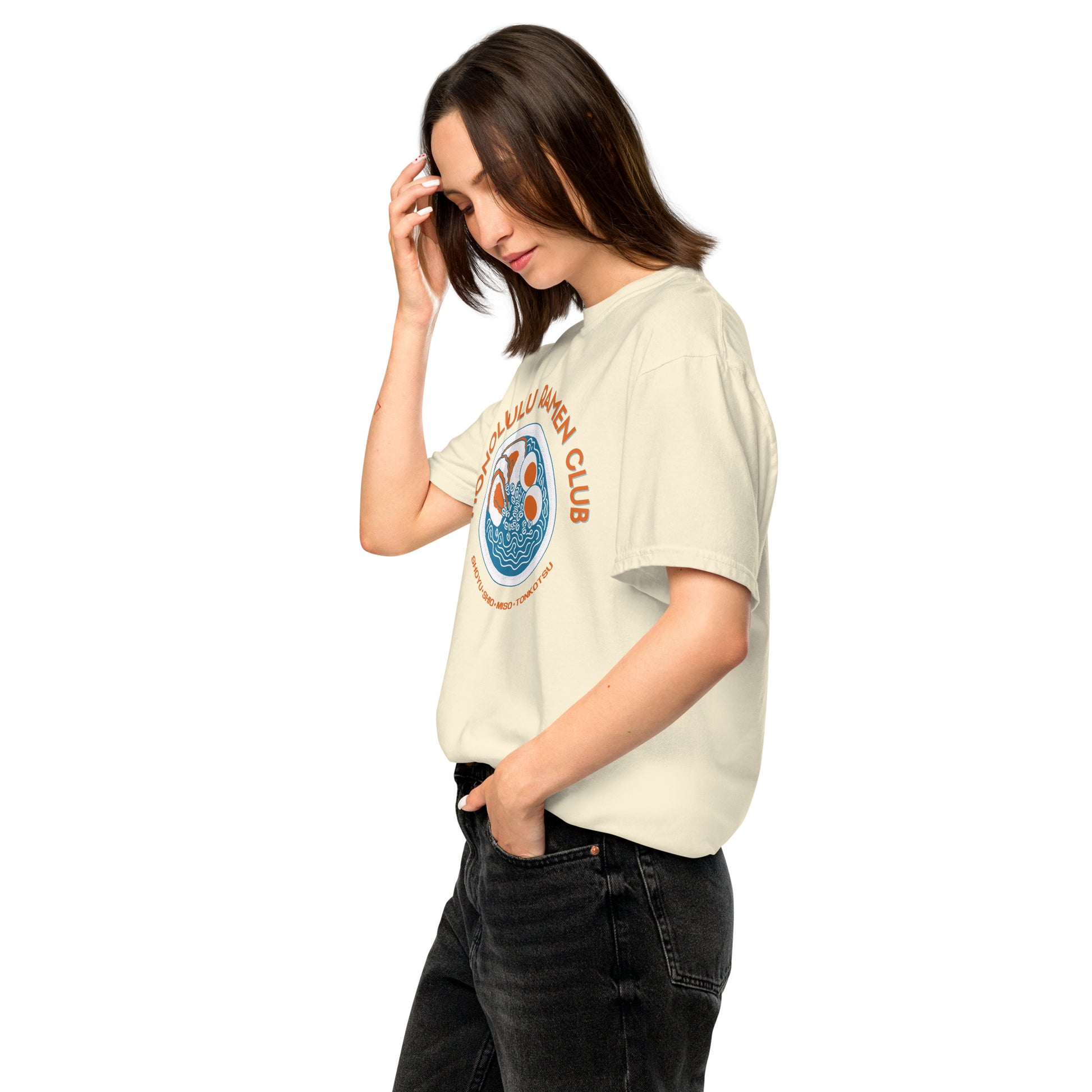 Honolulu Ramen Club Graphic Tee Hawaii Foodie T-Shirt-T-Shirt-Bits of Aloha