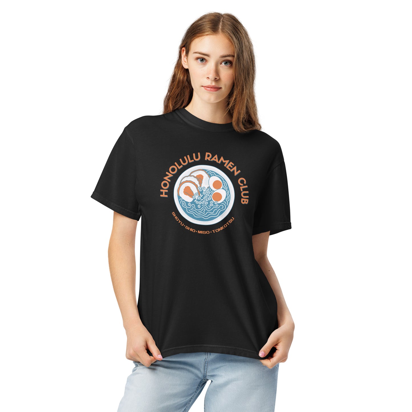 Honolulu Ramen Club Graphic Tee Hawaii Foodie T-Shirt-T-Shirt-Bits of Aloha