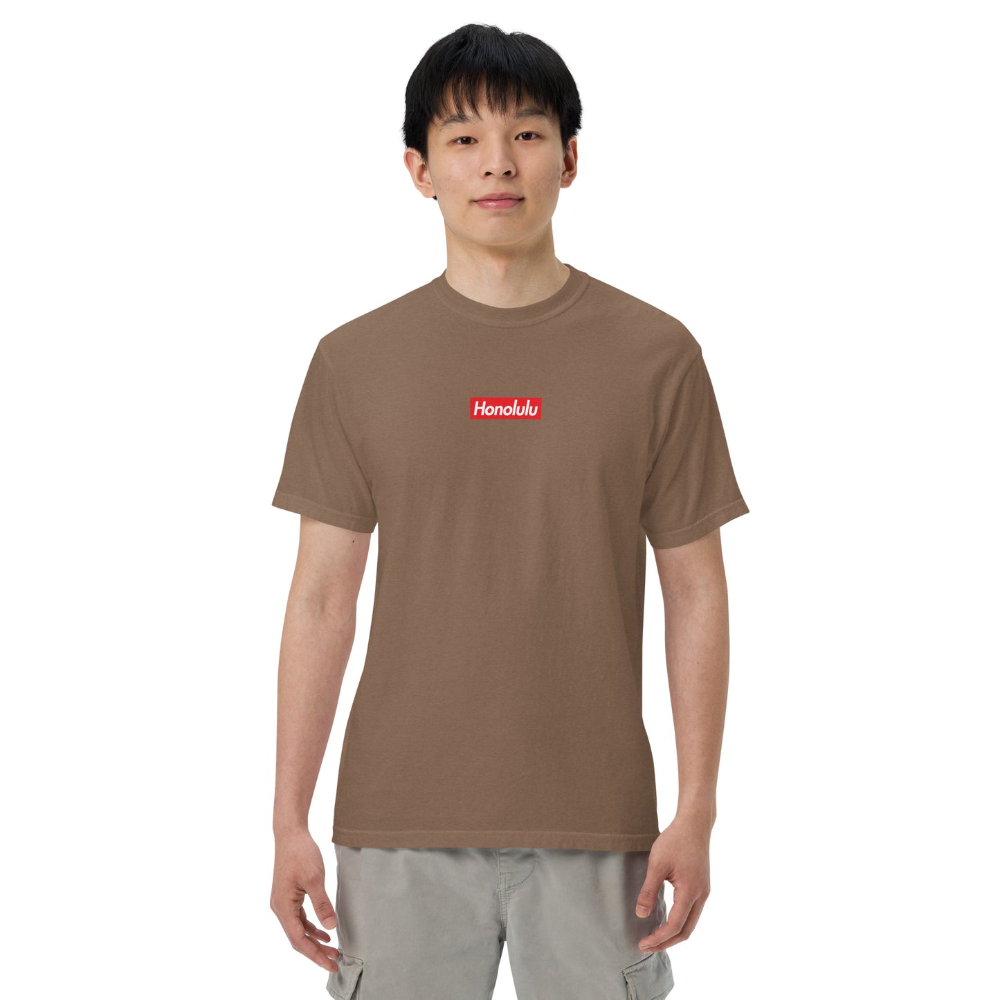 Honolulu Streetwear T-Shirt: Heavyweight Cotton, Relaxed Fit, Garment-Dyed-T-Shirt-Bits of Aloha