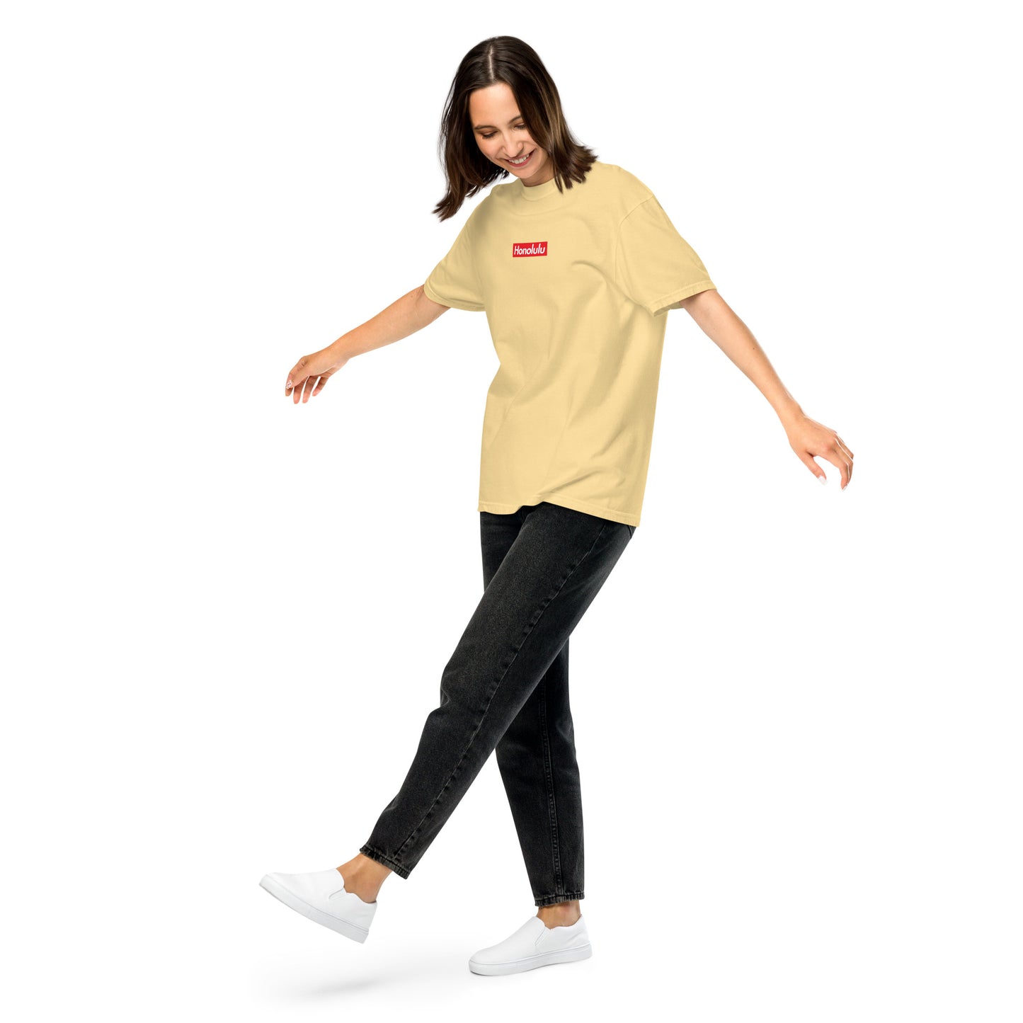 Honolulu Streetwear T-Shirt: Heavyweight Cotton, Relaxed Fit, Garment-Dyed-T-Shirt-Bits of Aloha