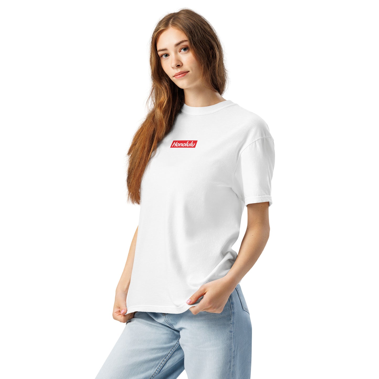 Honolulu Streetwear T-Shirt: Heavyweight Cotton, Relaxed Fit, Garment-Dyed-T-Shirt-Bits of Aloha