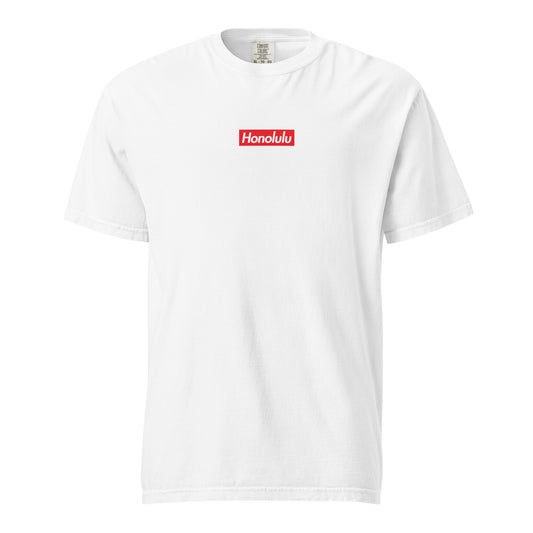 Honolulu Streetwear T-Shirt: Heavyweight Cotton, Relaxed Fit, Garment-Dyed-T-Shirt-Bits of Aloha