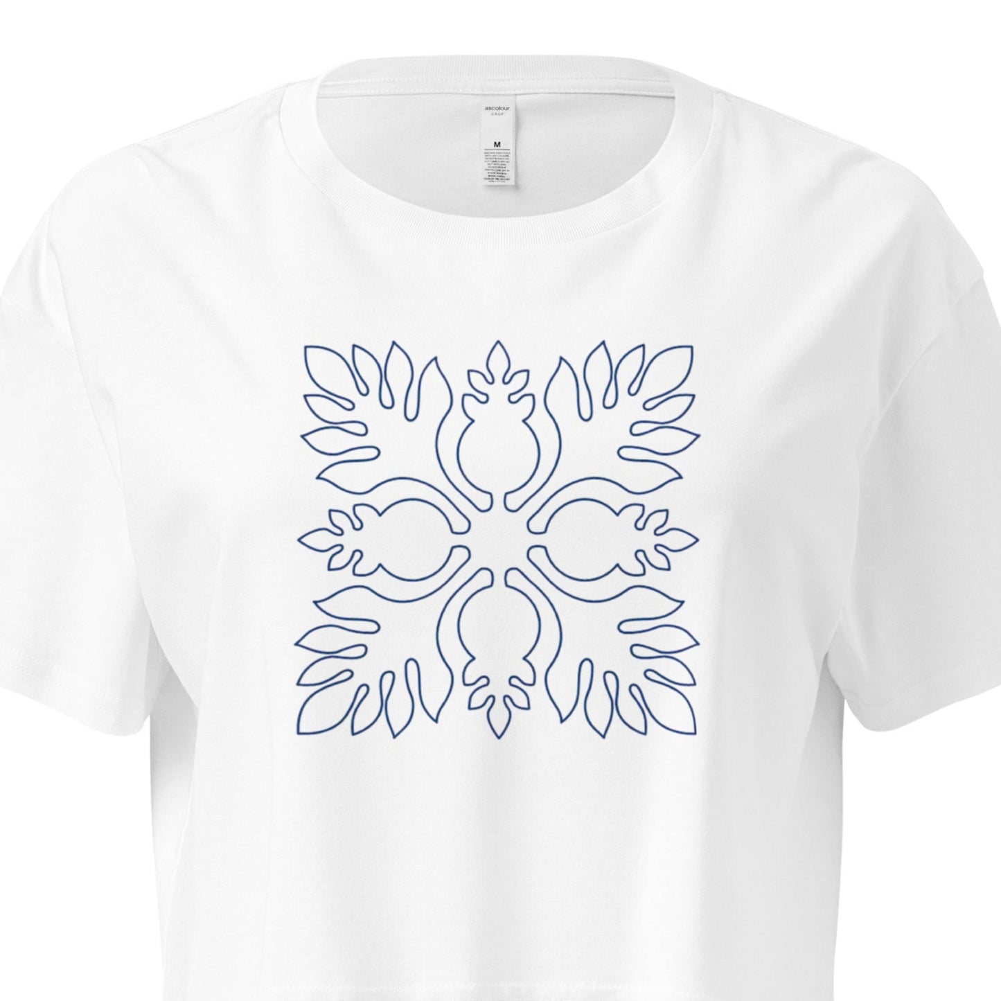 Kekoa Hawaiian Quilt Women’s Crop Top-T-Shirt-Bits of Aloha