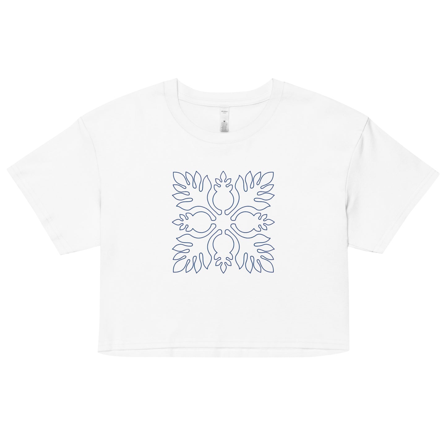 Kekoa Hawaiian Quilt Women’s Crop Top-T-Shirt-Bits of Aloha