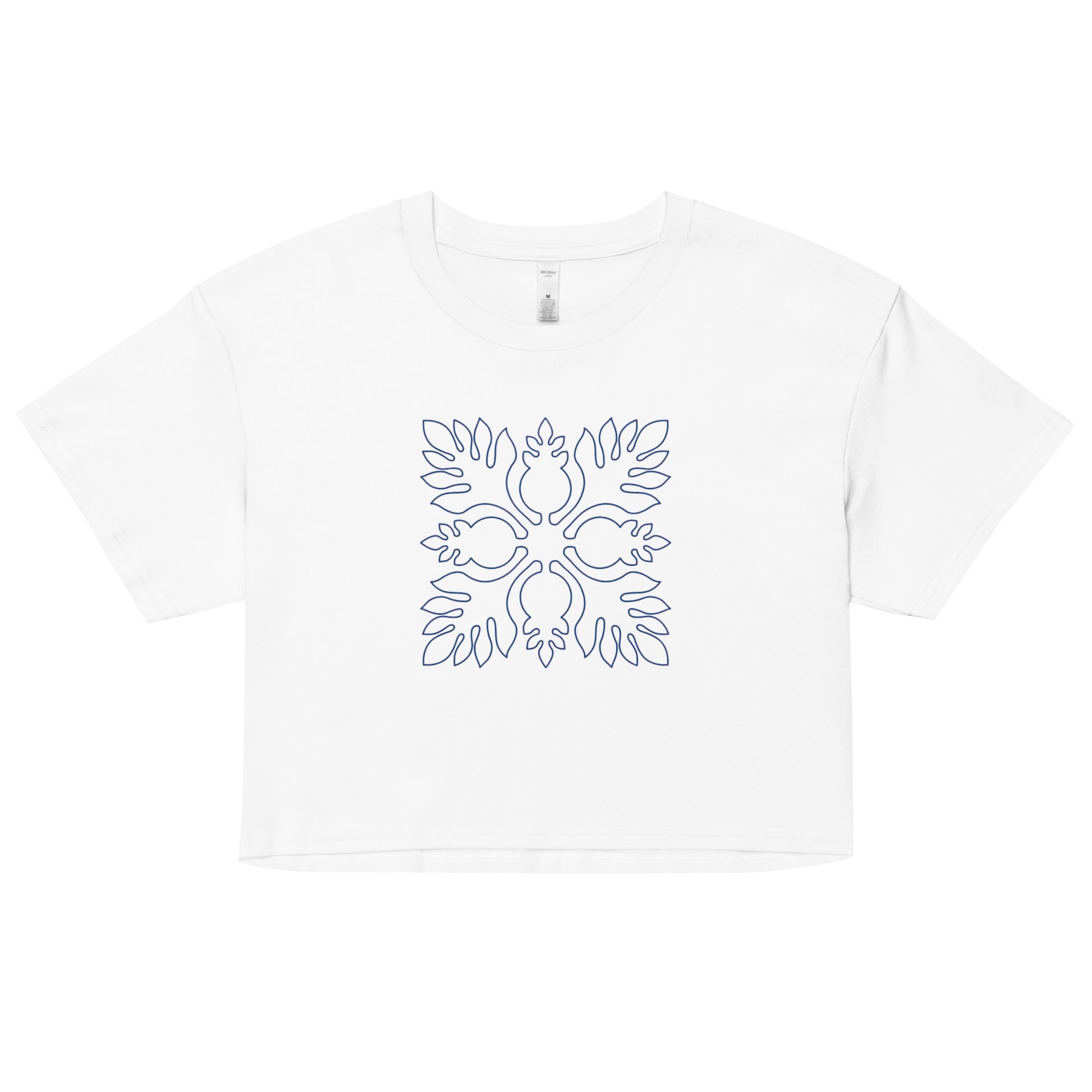 Kekoa Hawaiian Quilt Women’s Crop Top-T-Shirt-Bits of Aloha