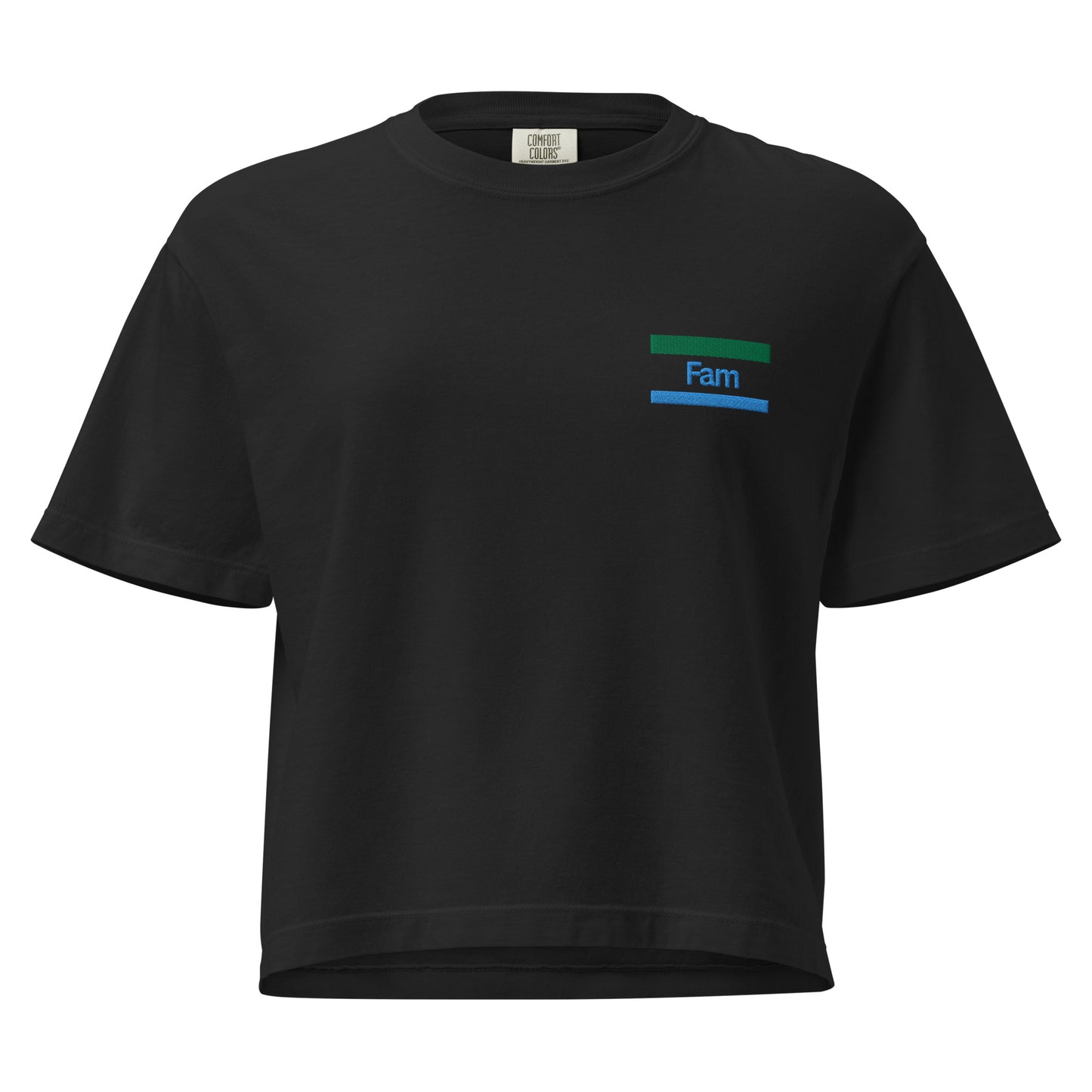 Konbini Fam Embroidered T-shirt: Boxy Fit, Ring-Spun Cotton-T-Shirt-Bits of Aloha