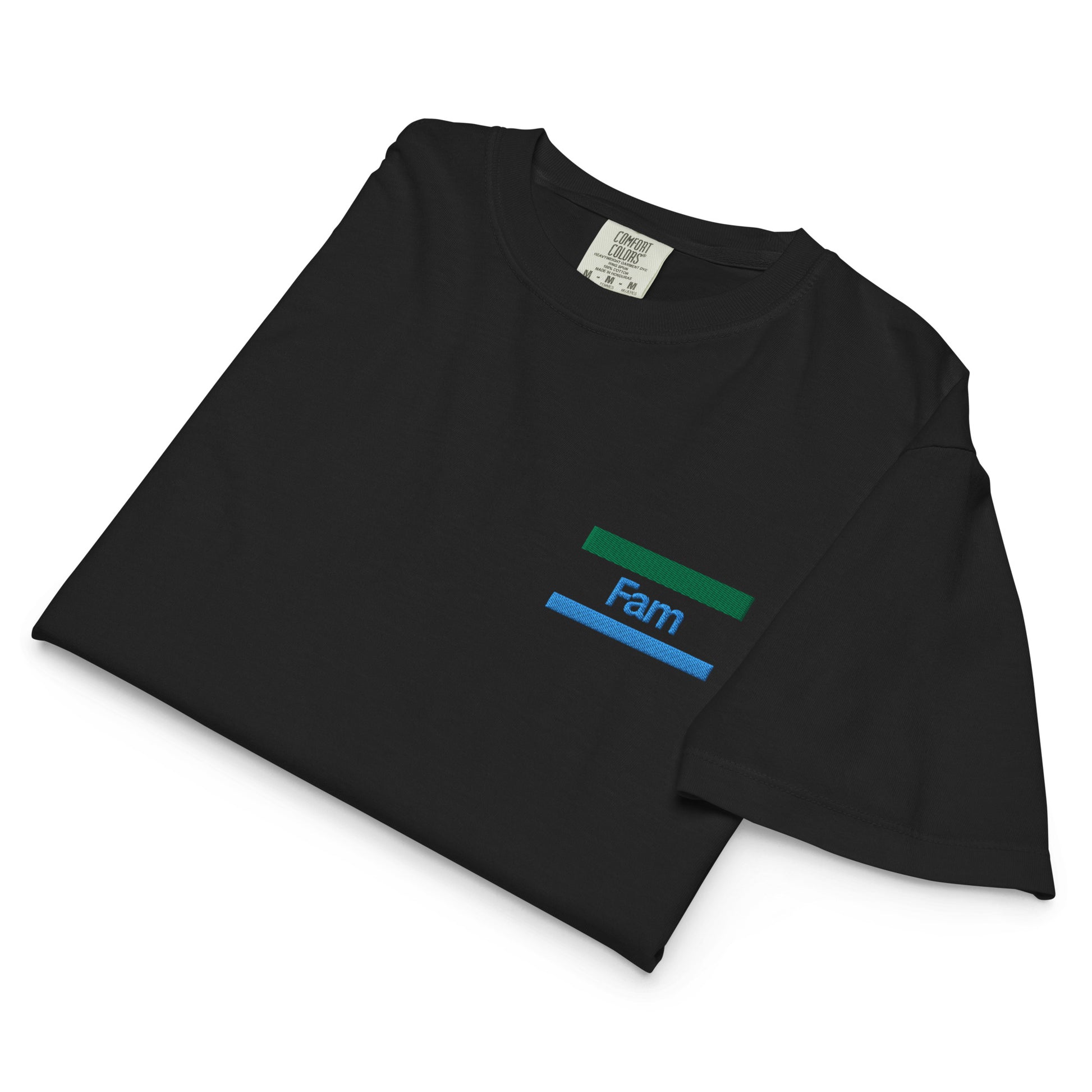 Konbini Fam Embroidered T-shirt: Boxy Fit, Ring-Spun Cotton-T-Shirt-Bits of Aloha