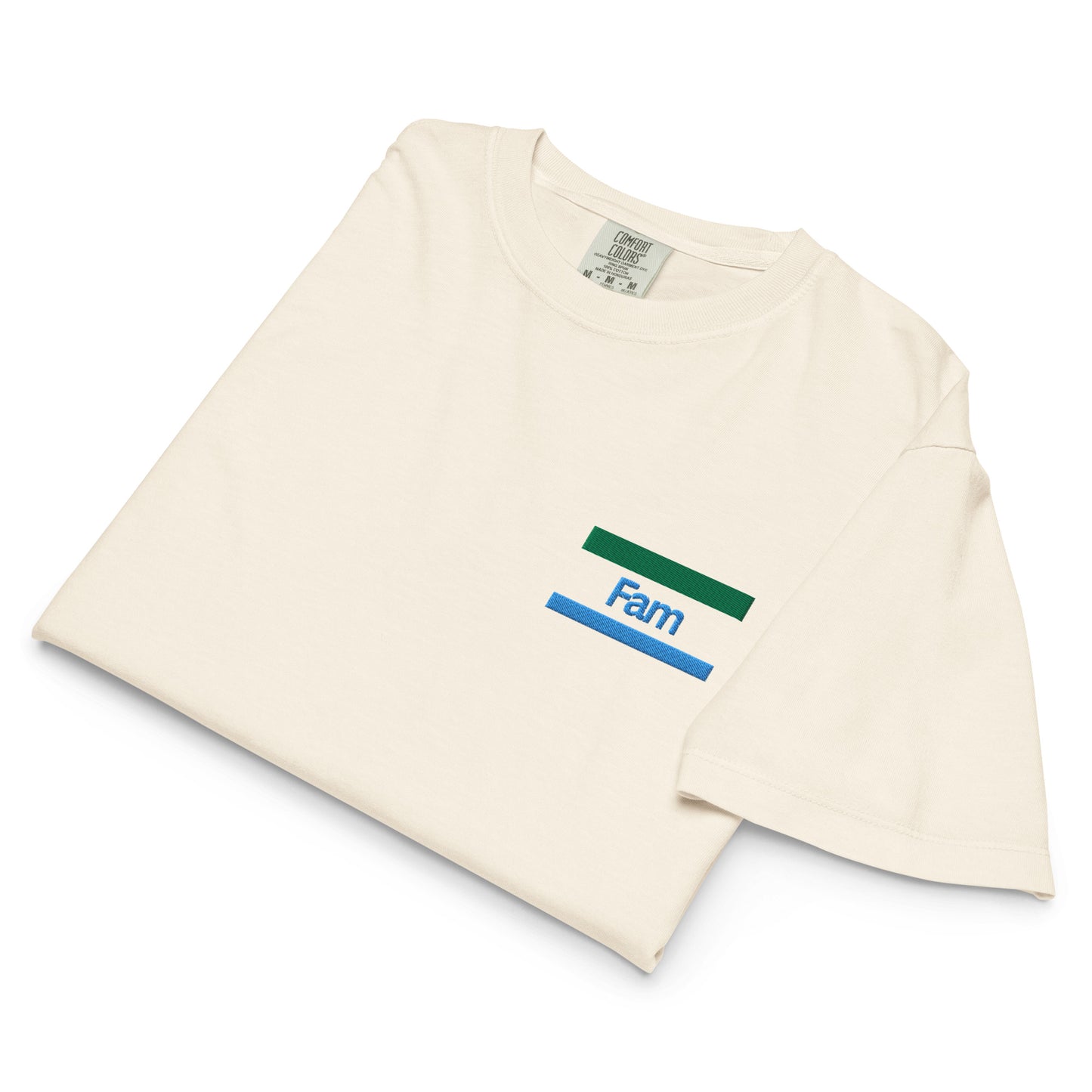 Konbini Fam Embroidered T-shirt: Boxy Fit, Ring-Spun Cotton-T-Shirt-Bits of Aloha