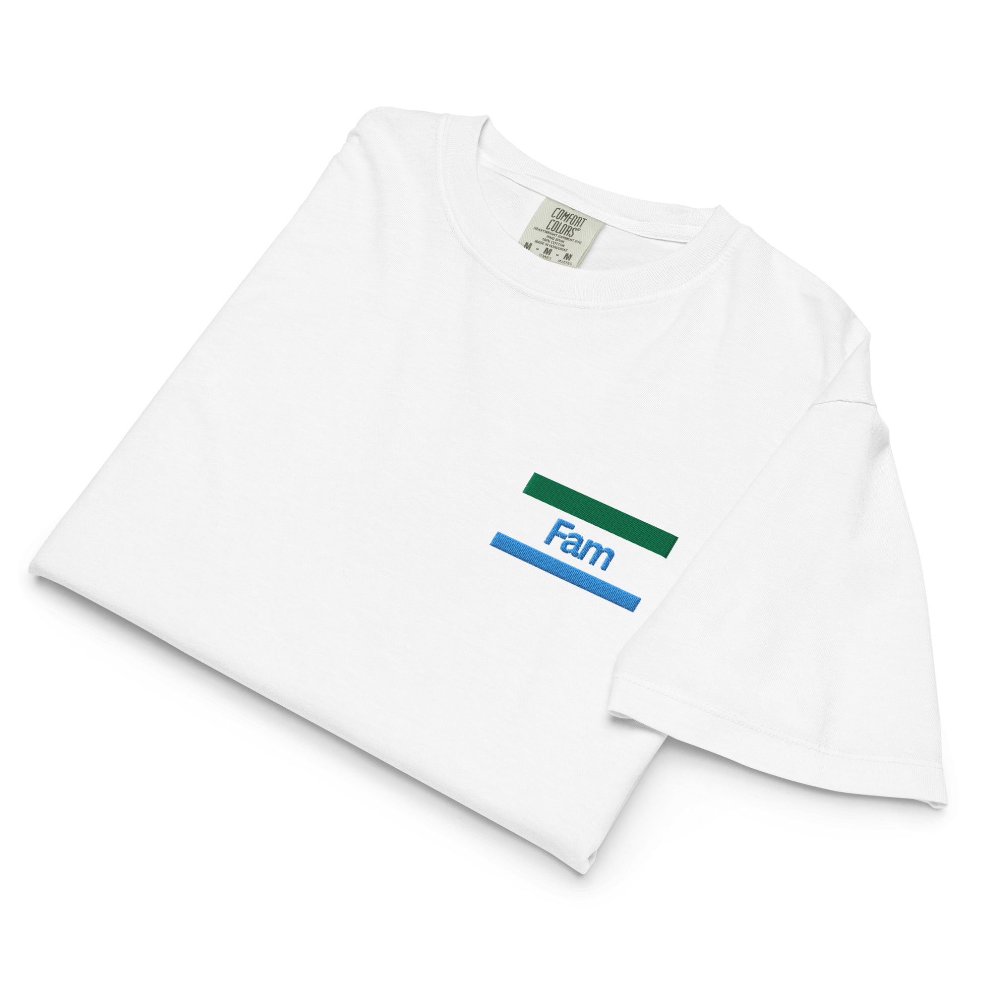 Konbini Fam Embroidered T-shirt: Boxy Fit, Ring-Spun Cotton-T-Shirt-Bits of Aloha