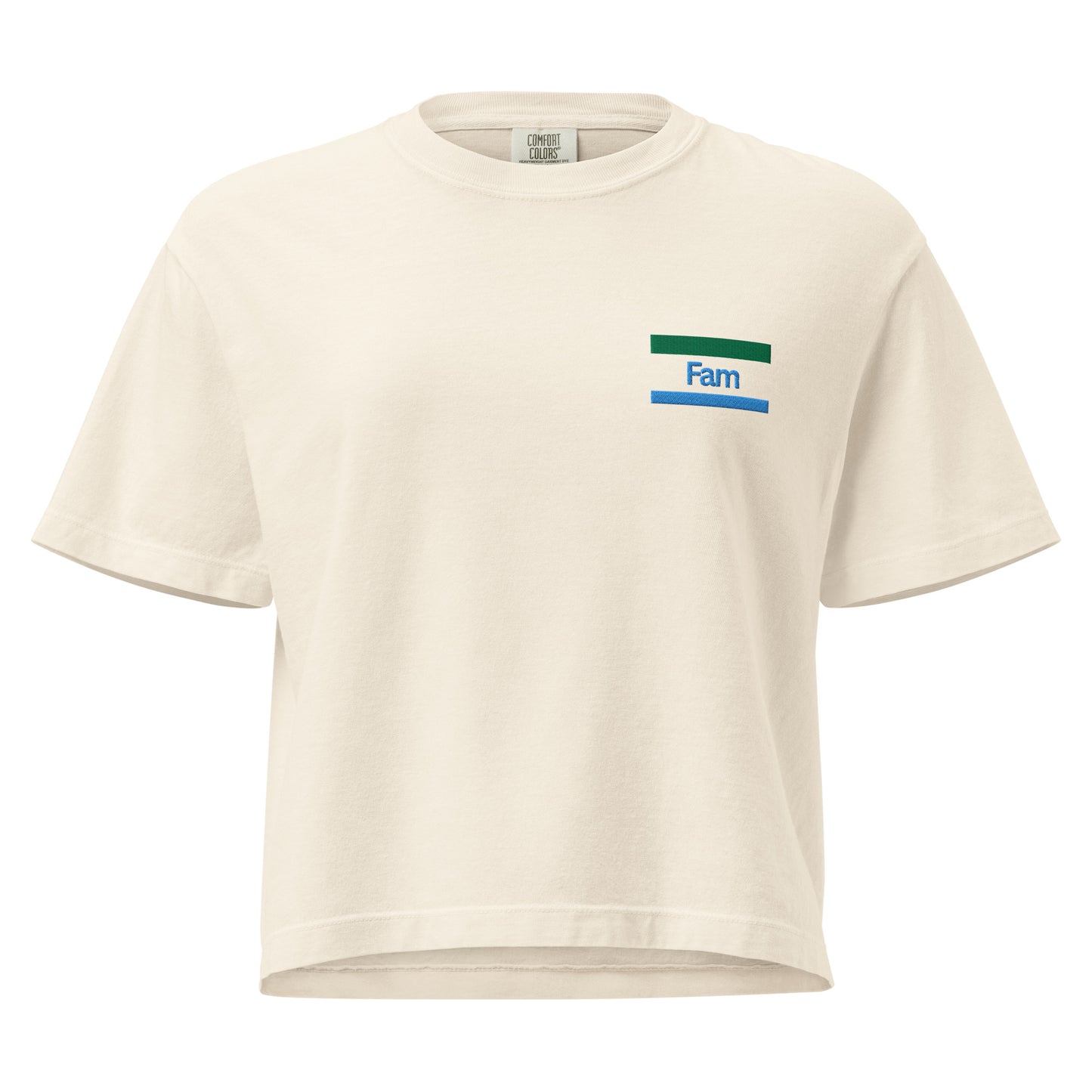 Konbini Fam Embroidered T-shirt: Boxy Fit, Ring-Spun Cotton-T-Shirt-Bits of Aloha