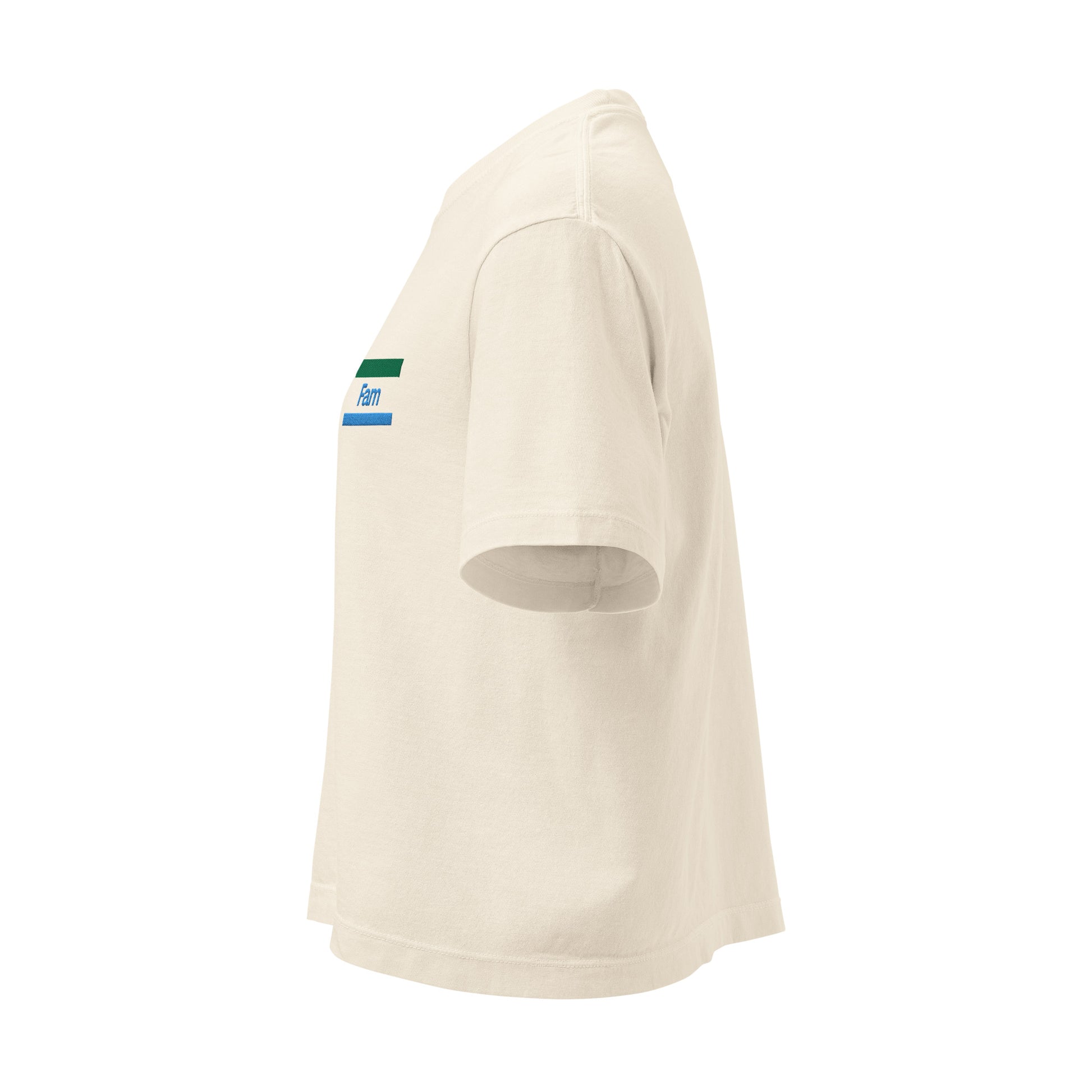 Konbini Fam Embroidered T-shirt: Boxy Fit, Ring-Spun Cotton-T-Shirt-Bits of Aloha