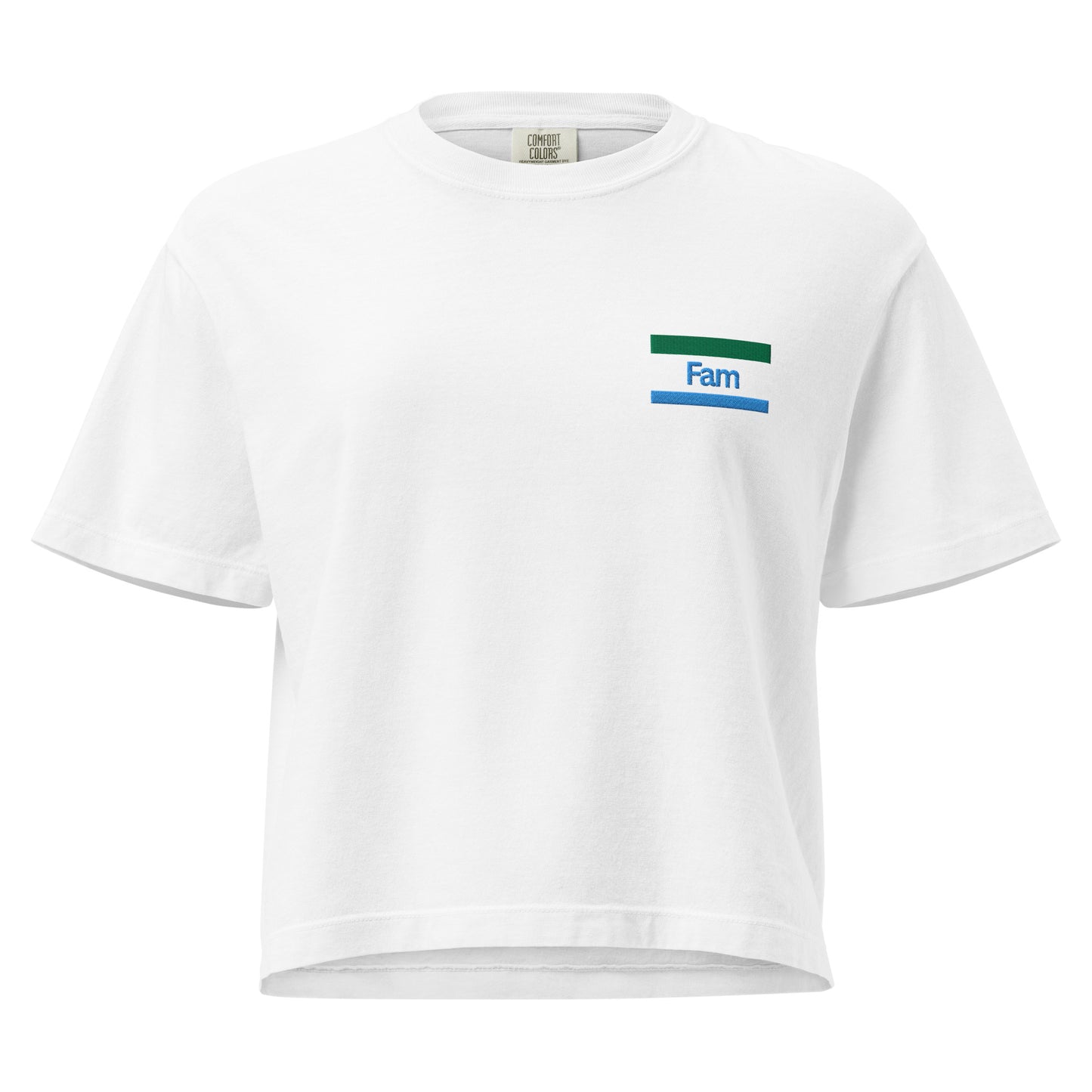 Konbini Fam Embroidered T-shirt: Boxy Fit, Ring-Spun Cotton-T-Shirt-Bits of Aloha