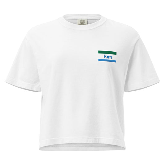 Konbini Fam Embroidered T-shirt: Boxy Fit, Ring-Spun Cotton-T-Shirt-Bits of Aloha