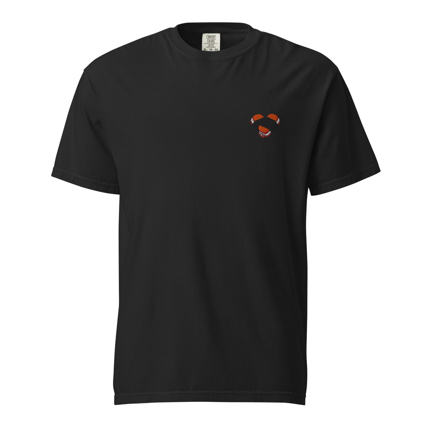 Musubi Heart Premium Embroidered Premium T-Shirt for Musubi Lovers-T-Shirt-Bits of Aloha