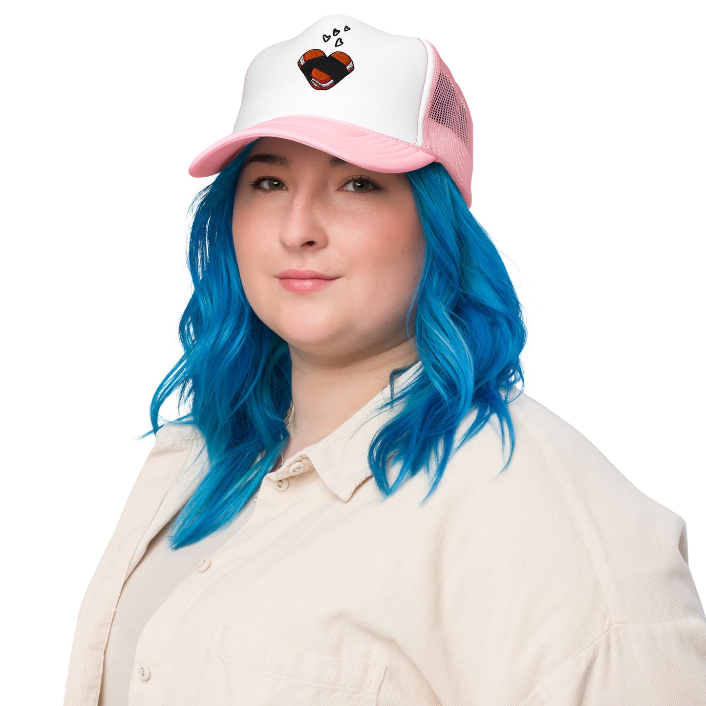 Musubi Love Foam Trucker Hat-Hat-Bits of Aloha