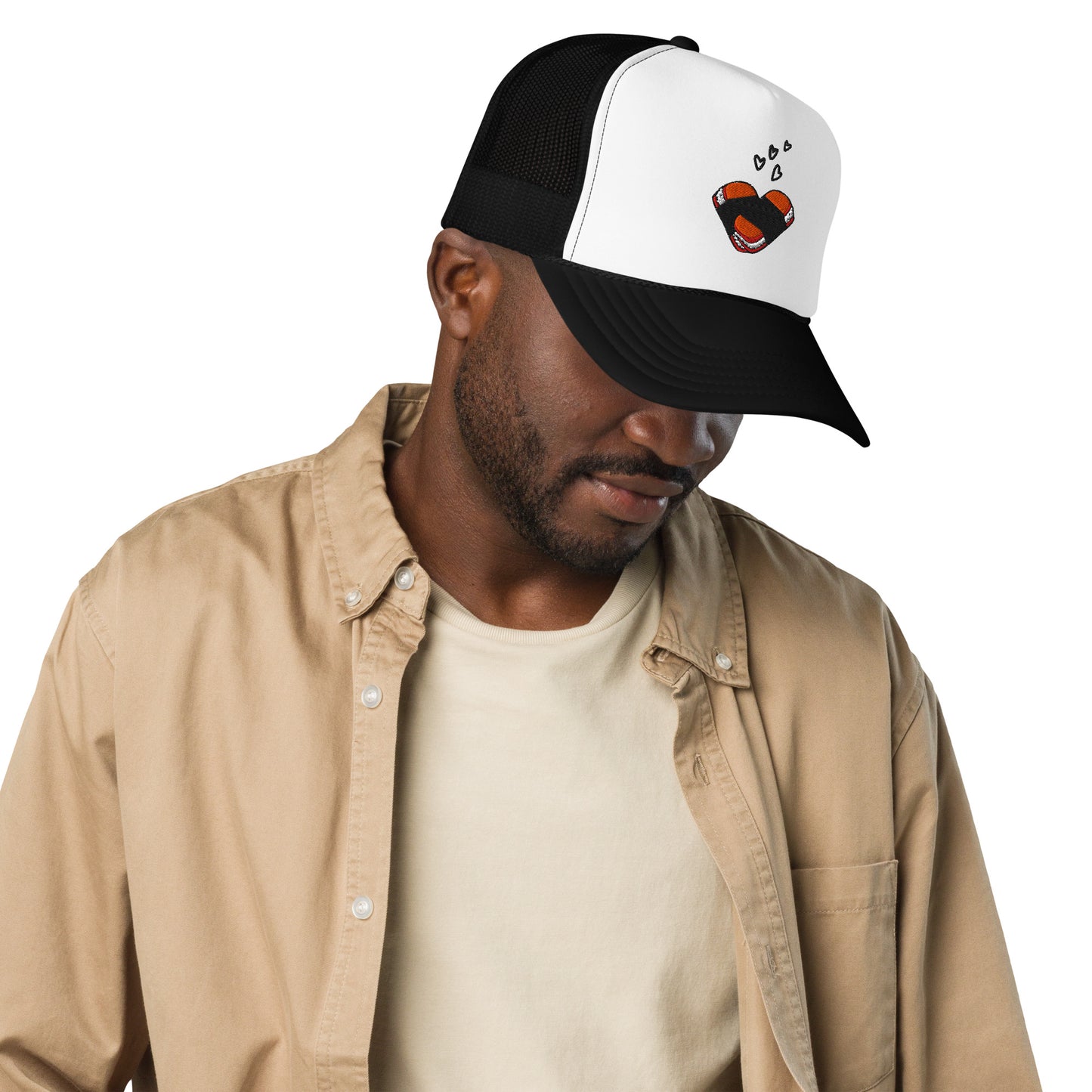 Musubi Love Foam Trucker Hat-Hat-Bits of Aloha