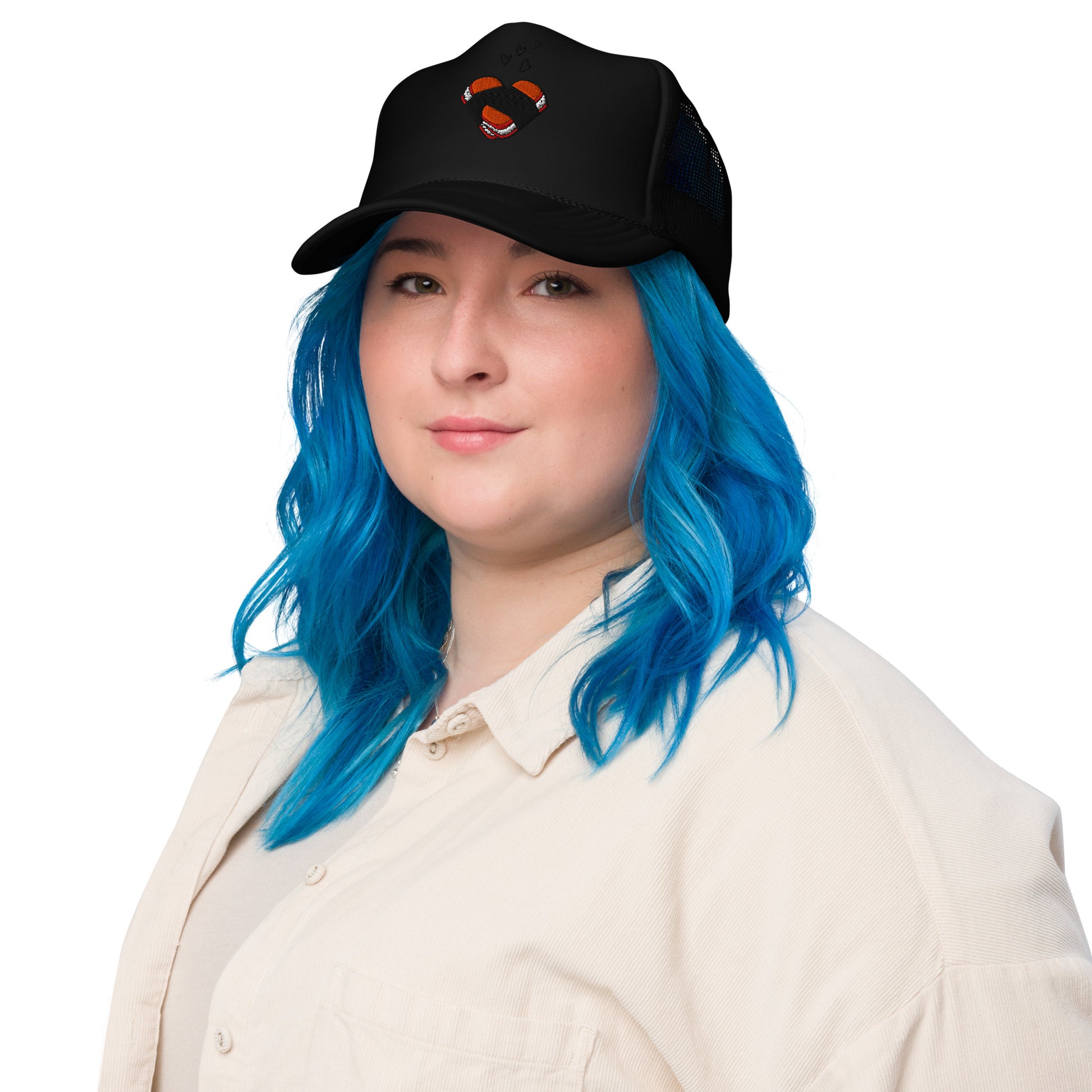 Musubi Love Foam Trucker Hat-Hat-Bits of Aloha