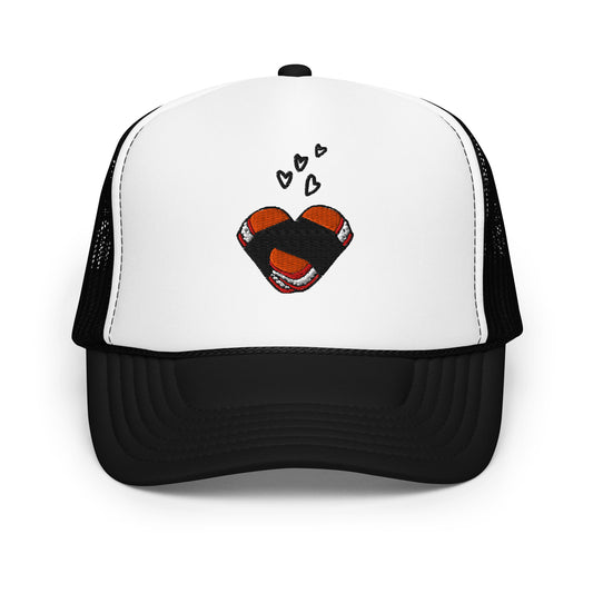Musubi Love Foam Trucker Hat-Hat-Bits of Aloha